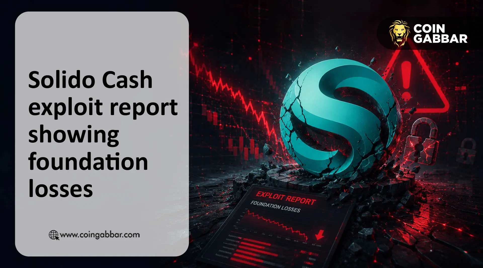 Solido Cash exploit report showing foundation fund losses and SUPRA transfers
