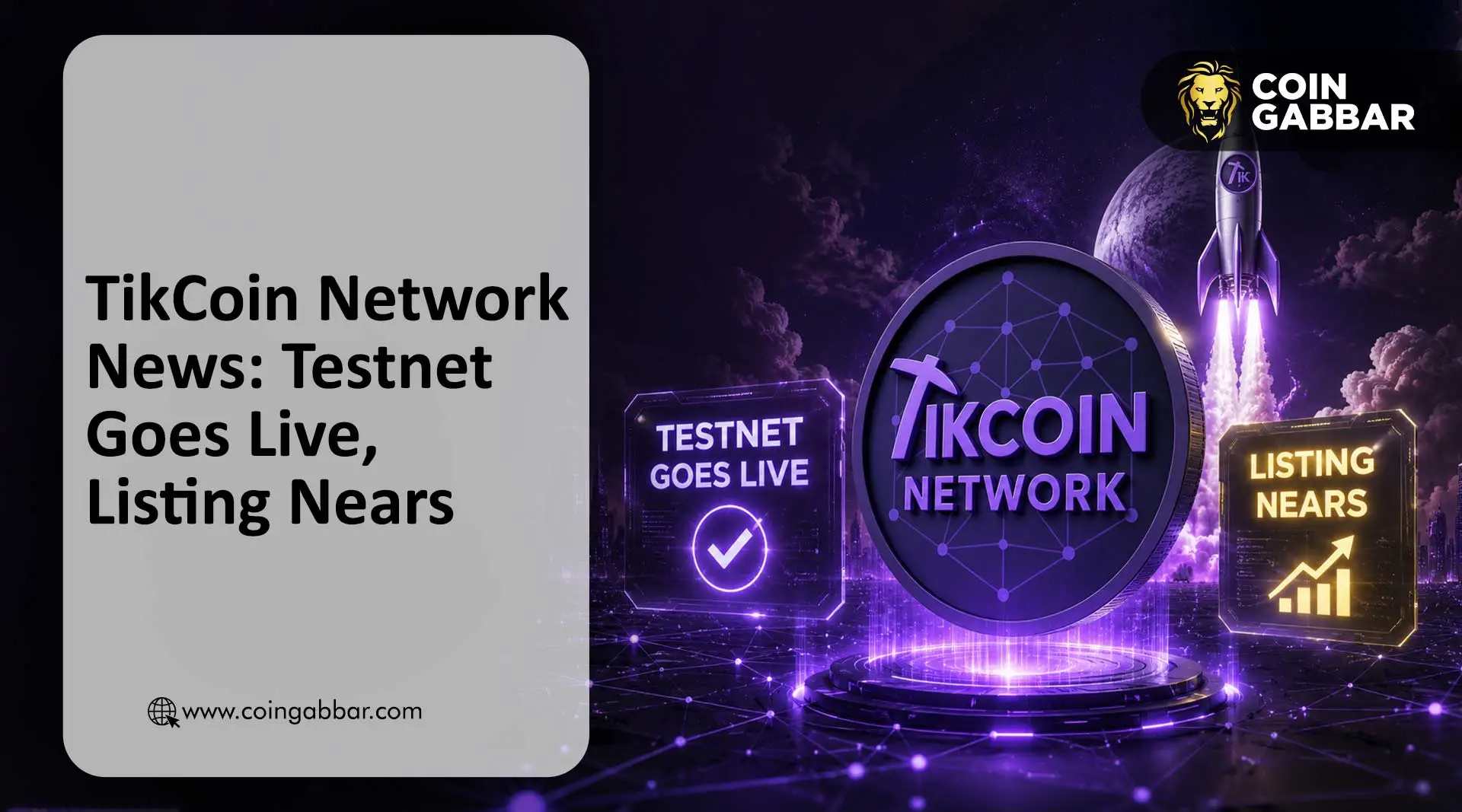 TikCoin Network News: Testnet Goes Live, Listing Nears