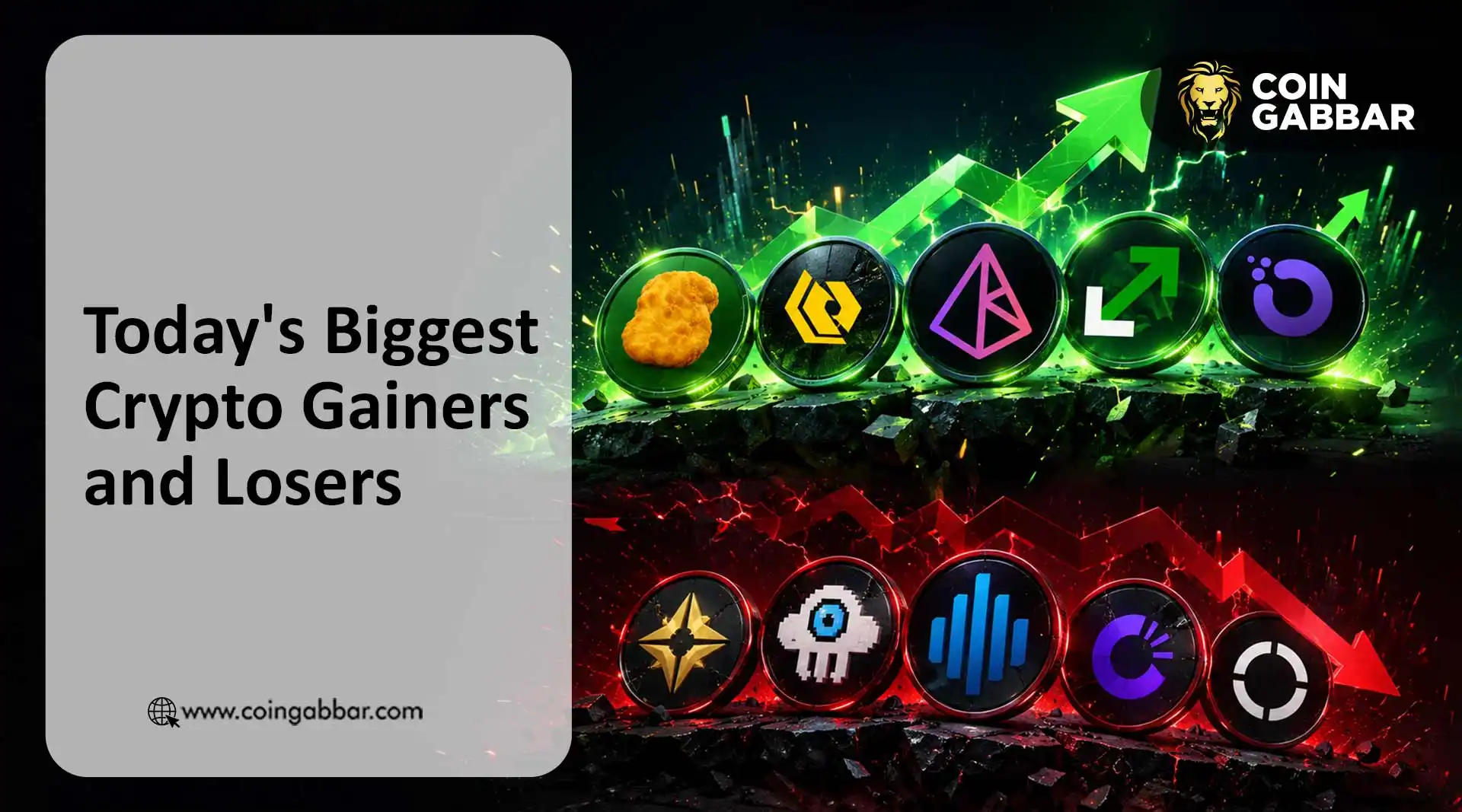 Top Crypto Gainers and Losers Today market movers chart