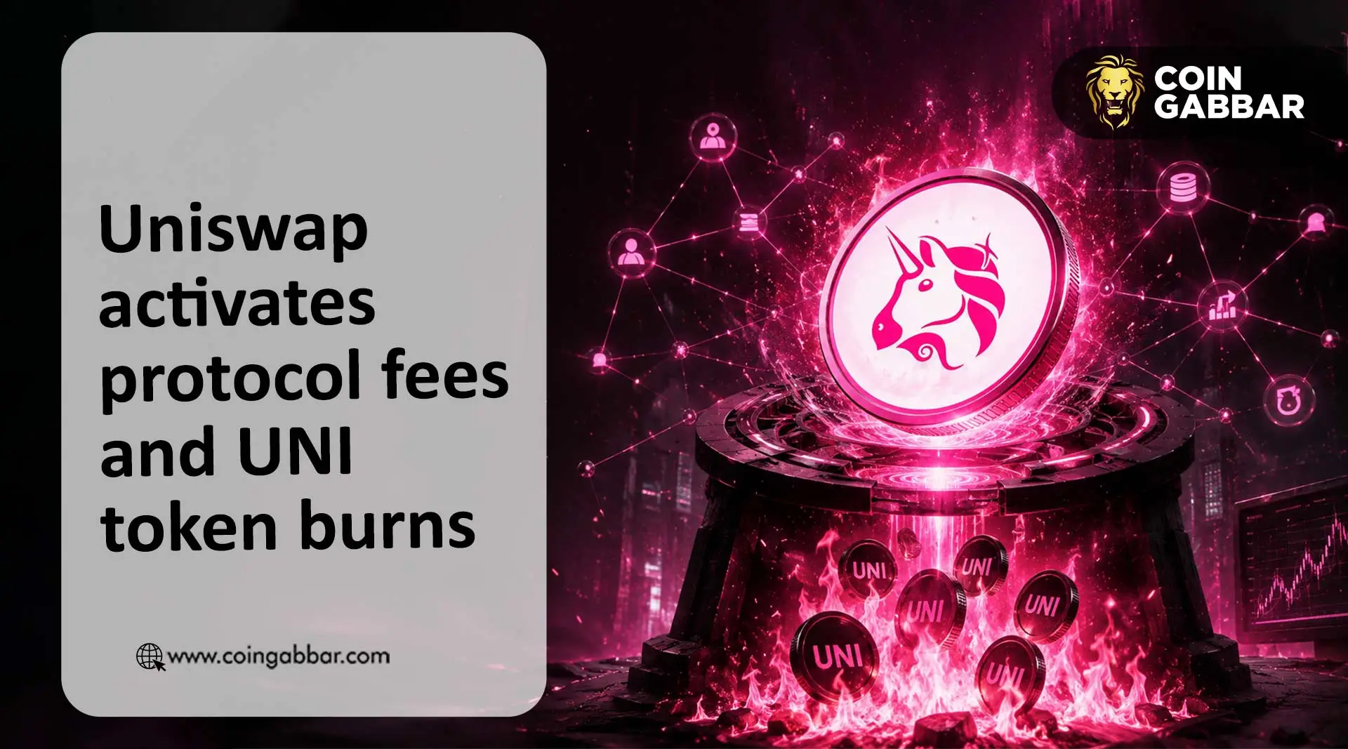 Uniswap activates protocol fees and UNI token burns