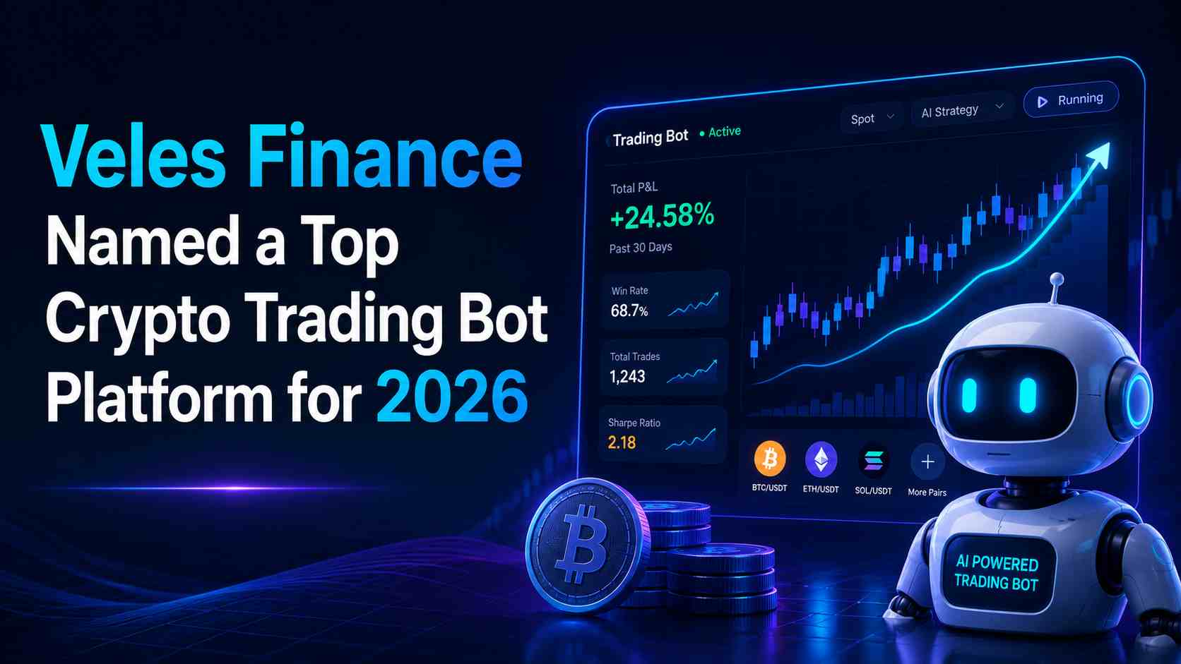 Veles Finance Named a Top Crypto Trading Bot