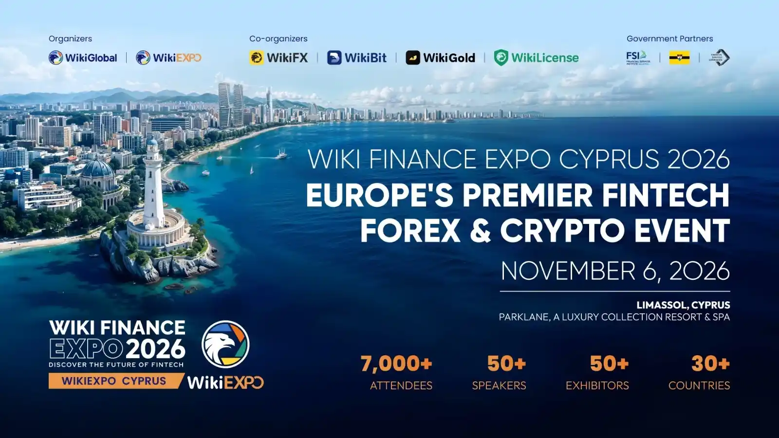 Wiki Finance Expo Cyprus 2026 Comes to Limassol This November