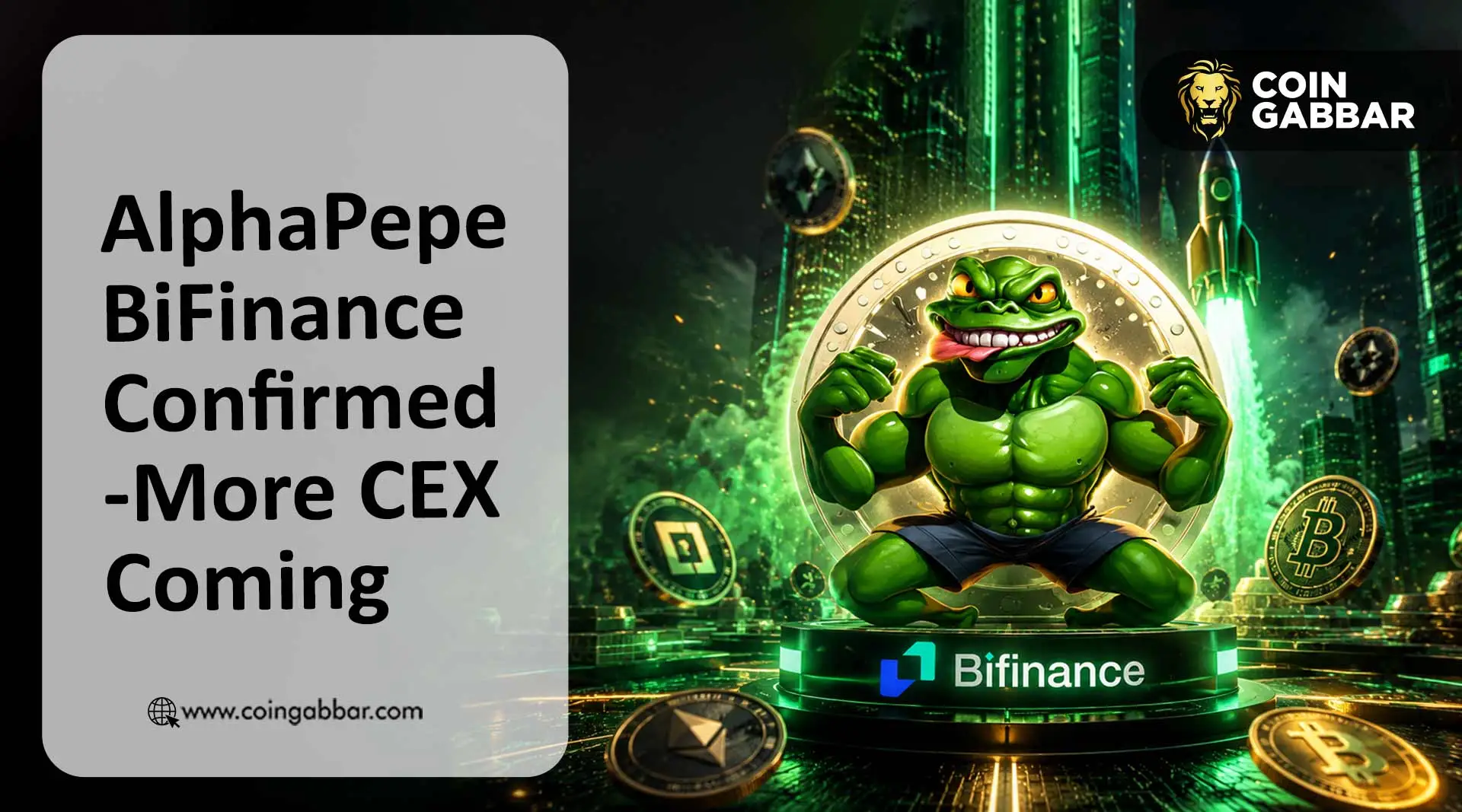 AlphaPepe BiFinance second CEX listing