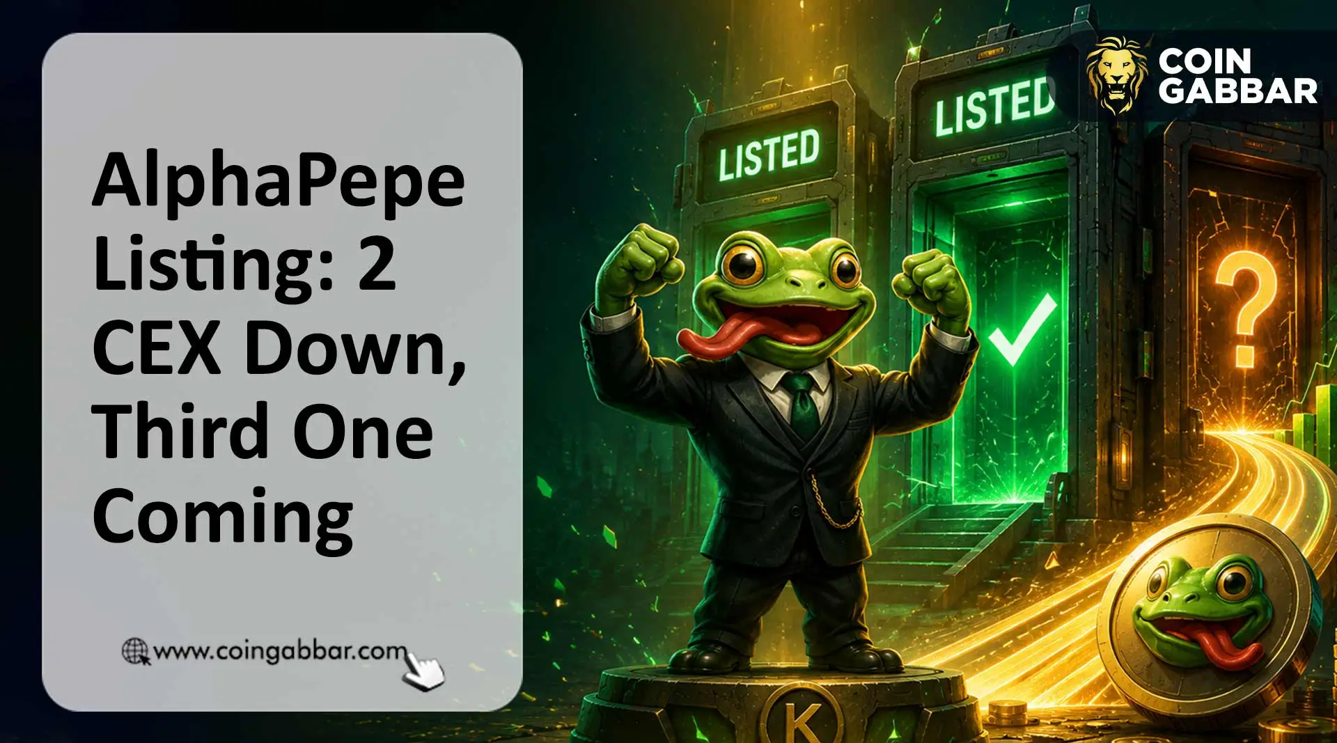 AlphaPepe listing Azbit BiFinance confirmed
