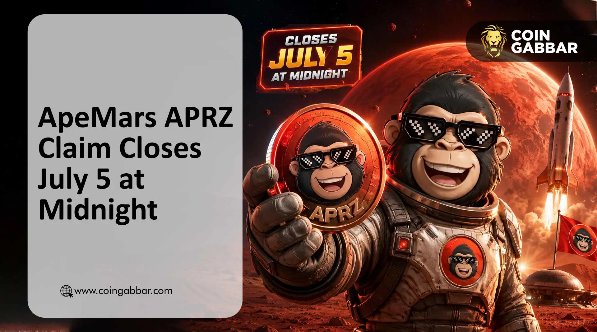 ApeMars claim deadline July 5 2026