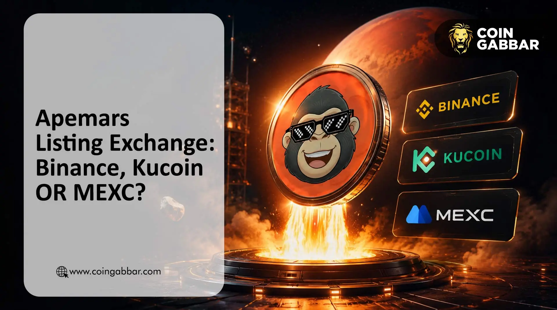 Apemars listing exchange is still a secret