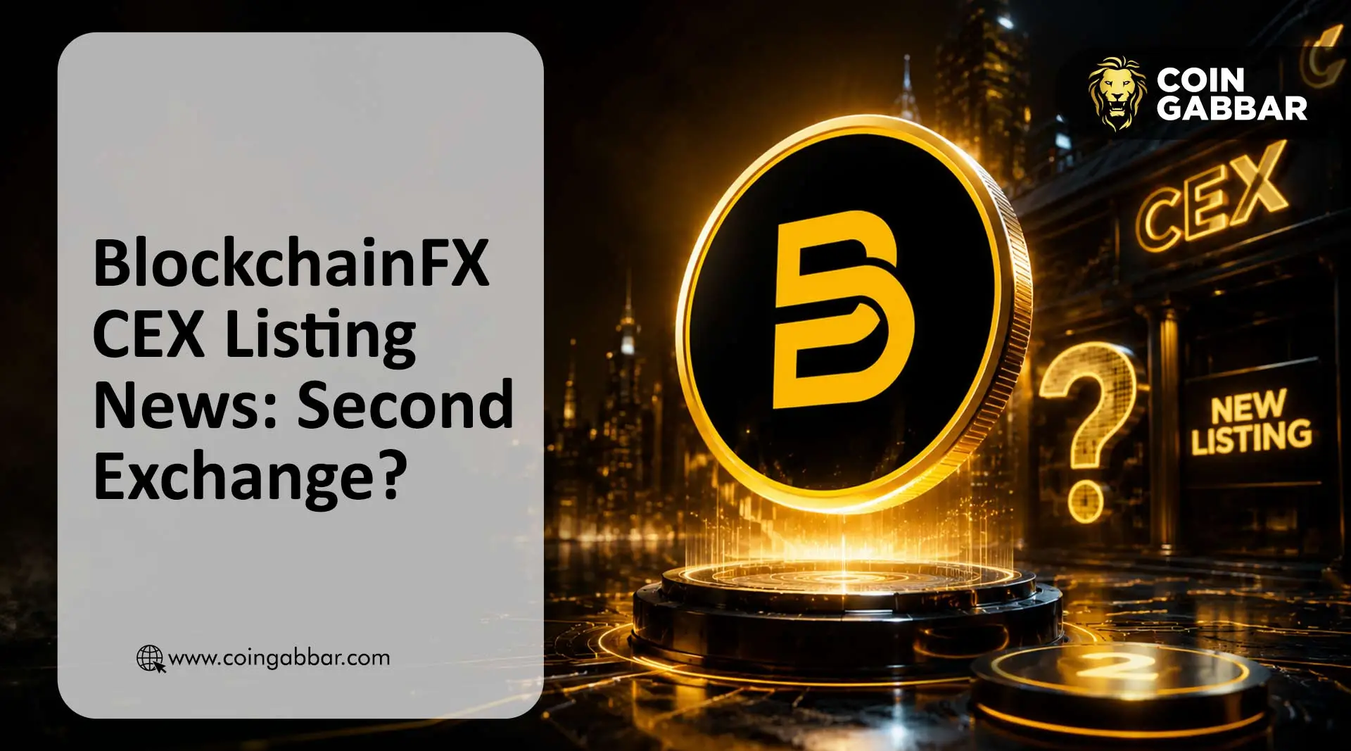 BlockchainFX listing date BFX exchange launch update