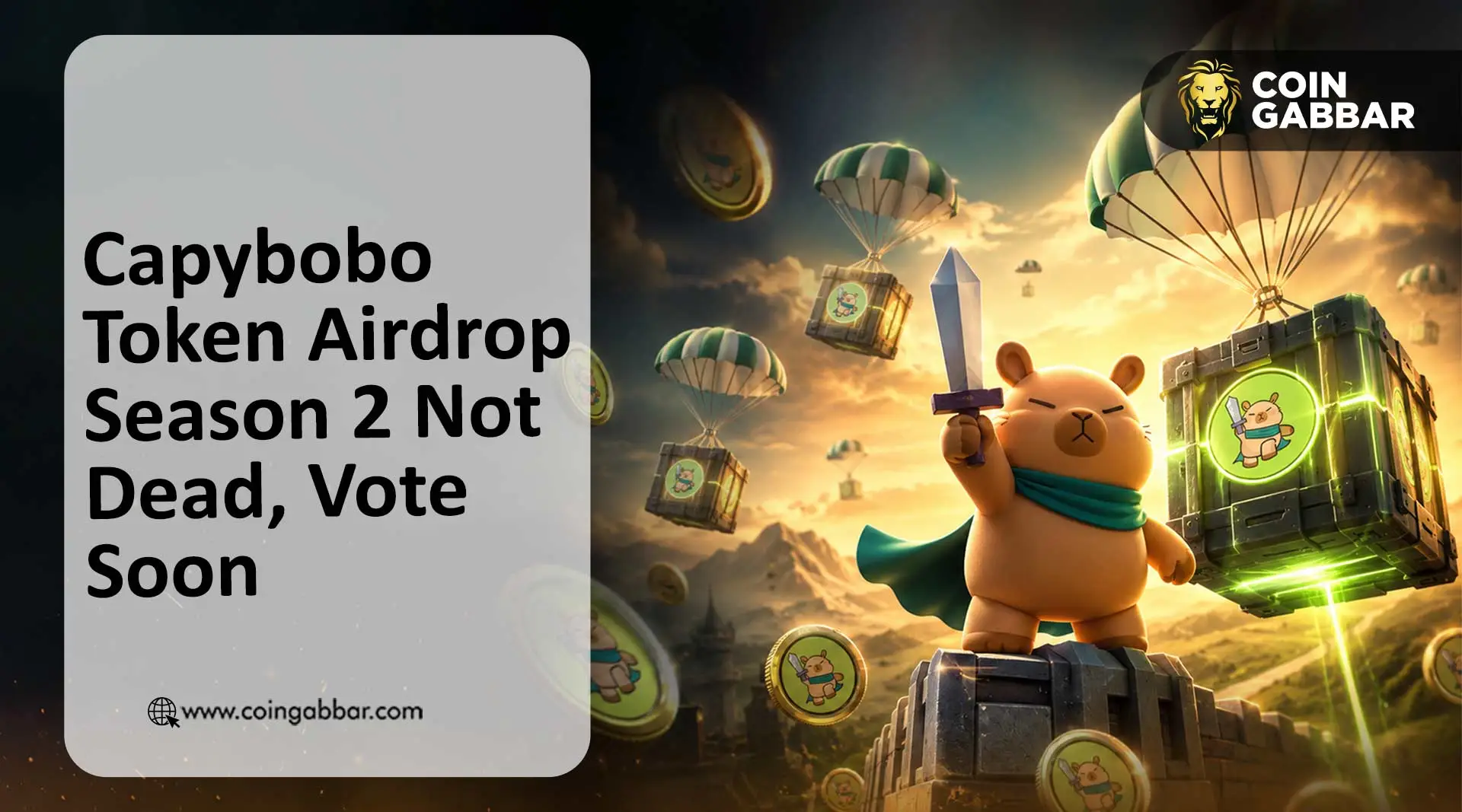 Capybobo Token Airdrop Season 2 Not Dead, Vote Soon