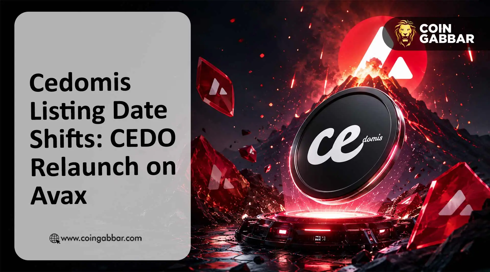 Cedomis Listing Date Shifts: CEDO Relaunch on Avax