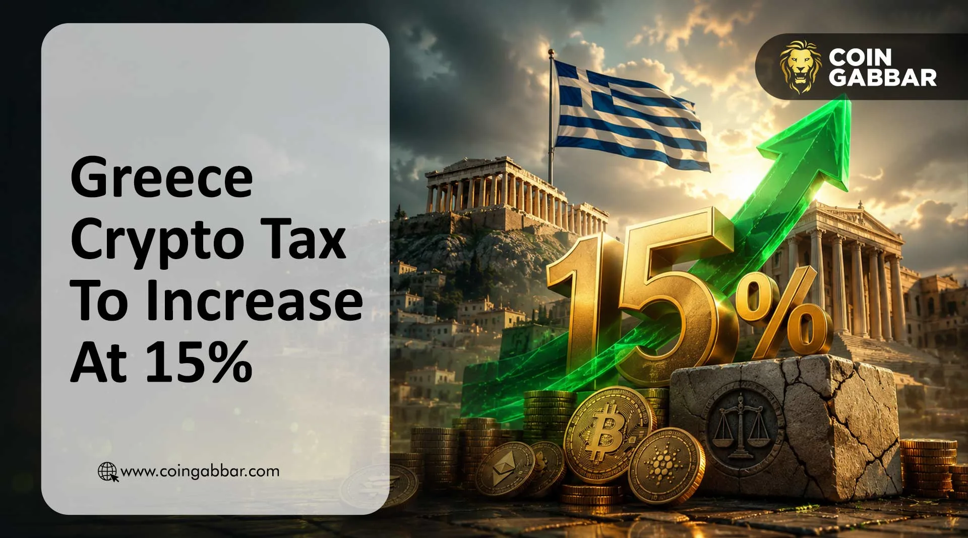 Greece Crypto Tax To Increase At 15%