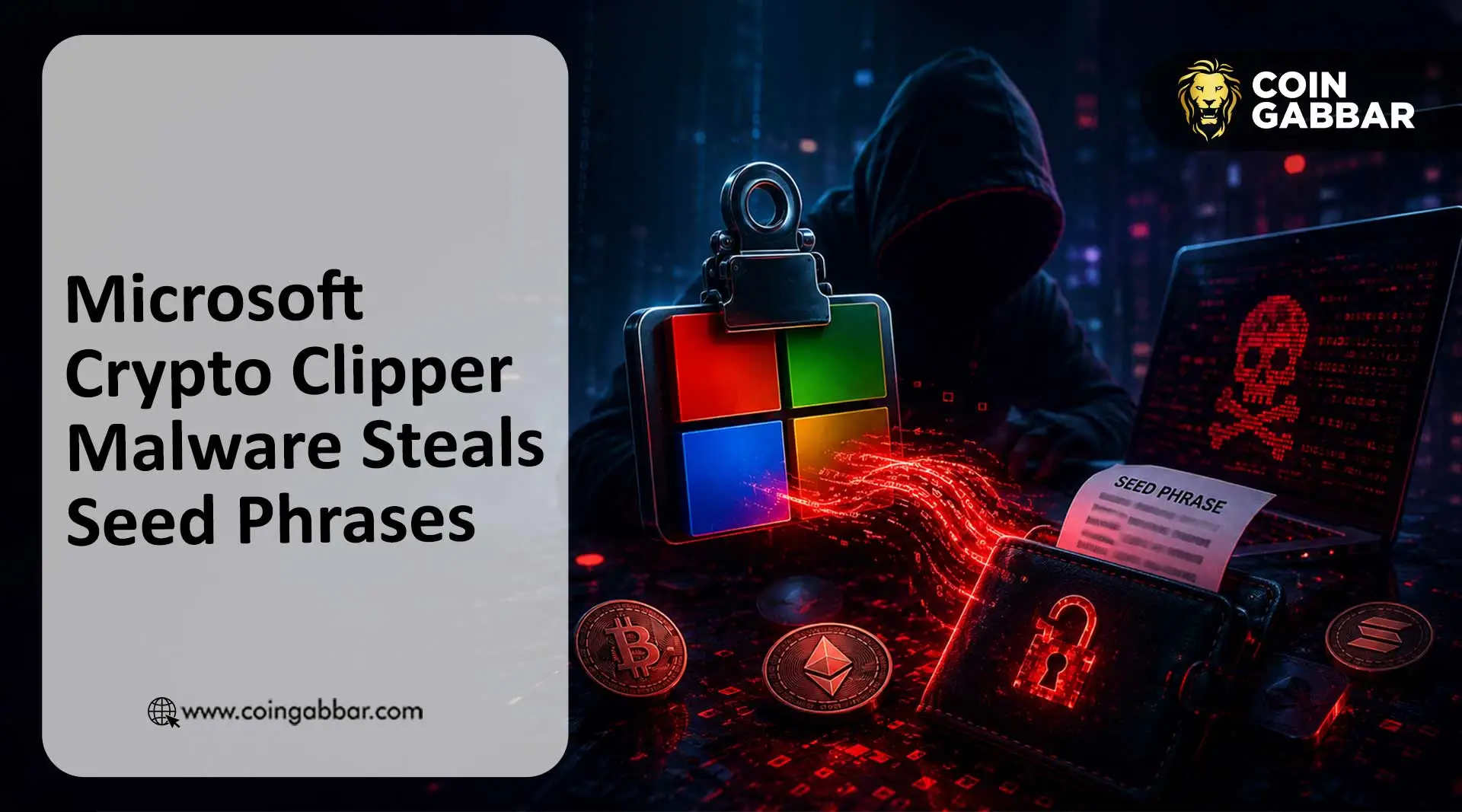 Microsoft crypto clipper malware Tor proxy wallet