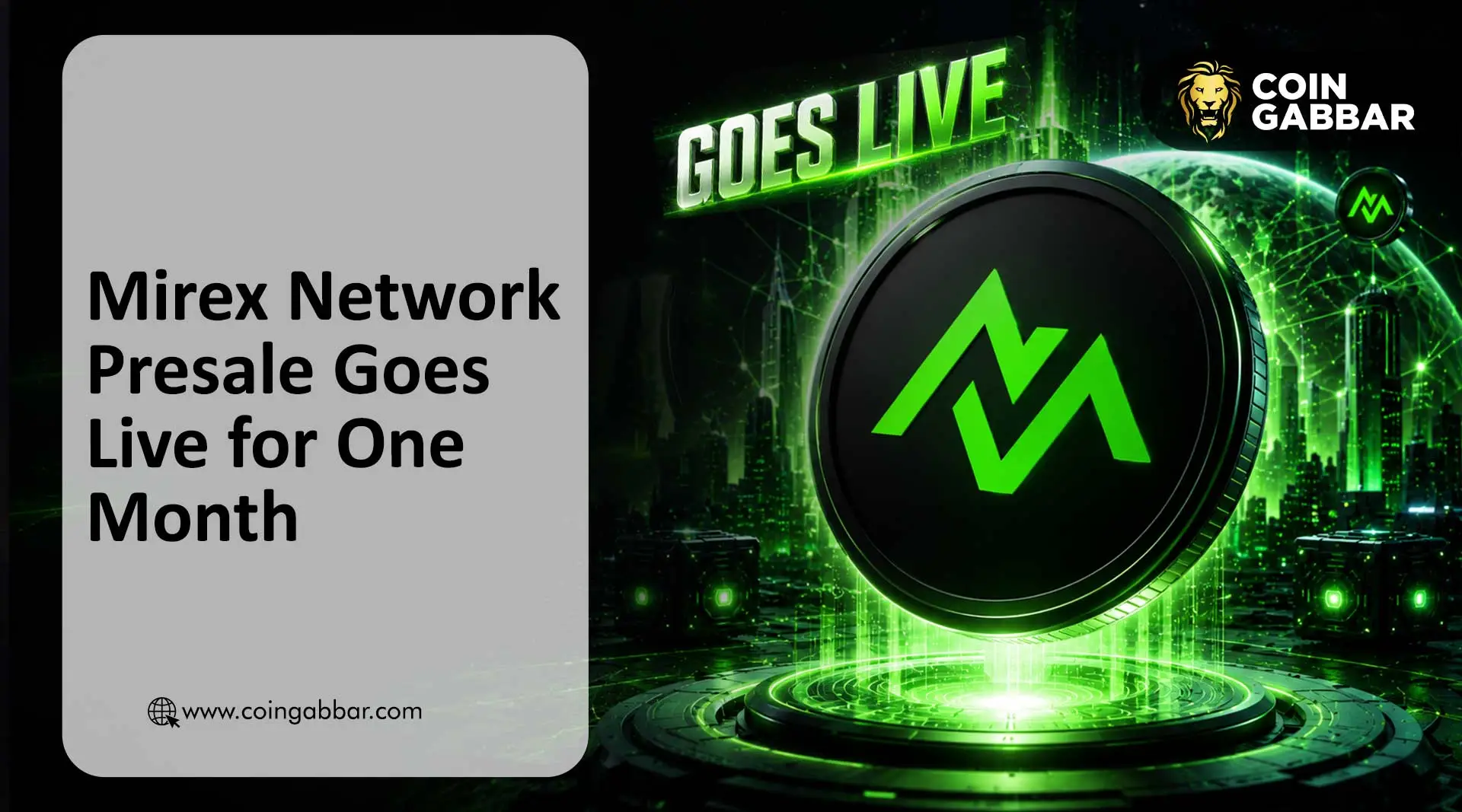 Mirex Network Presale Live KYC MRX TGE Listing Date