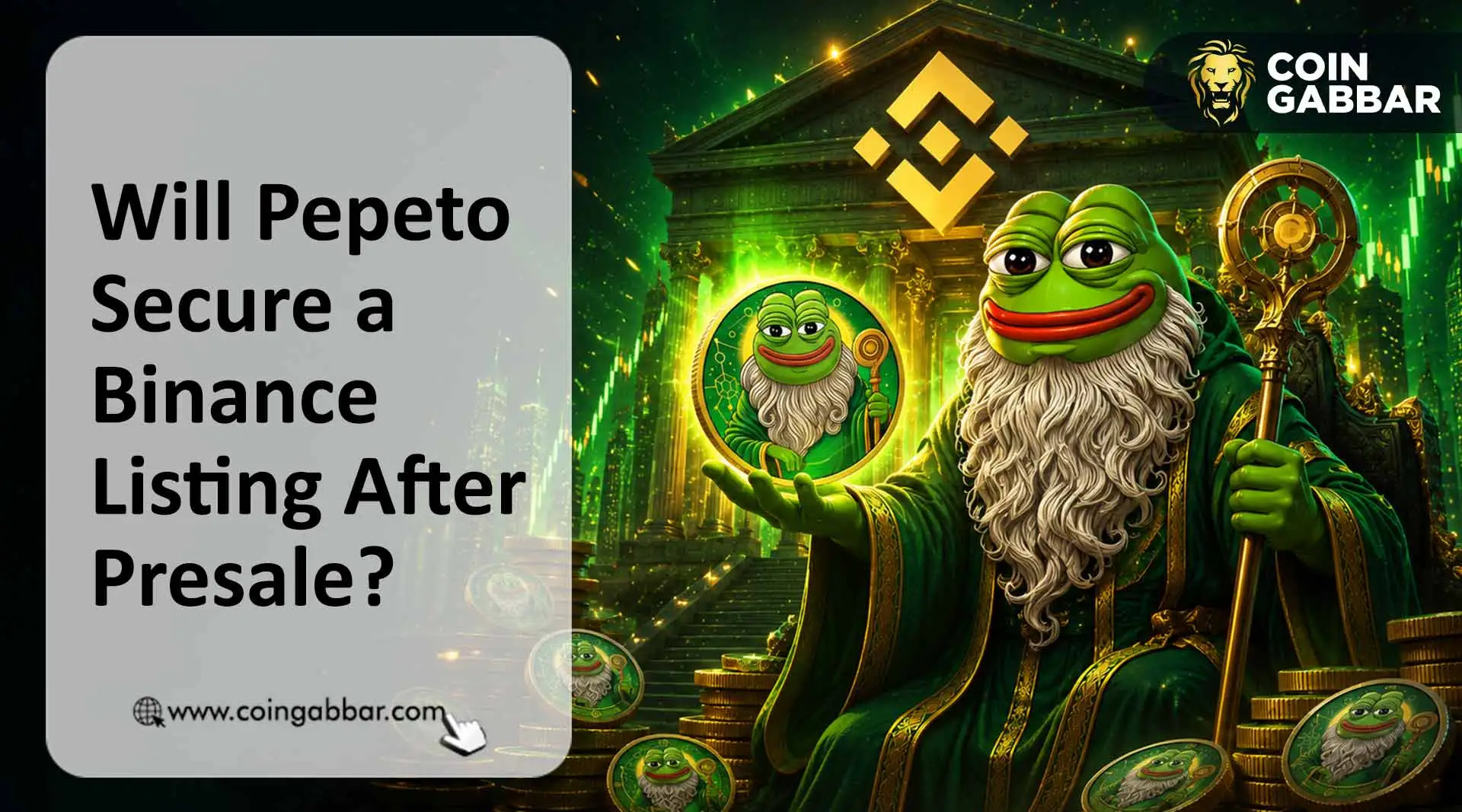 Pepeto Presale News: $PEPETO Binance Listing Next After Sale Ends?
