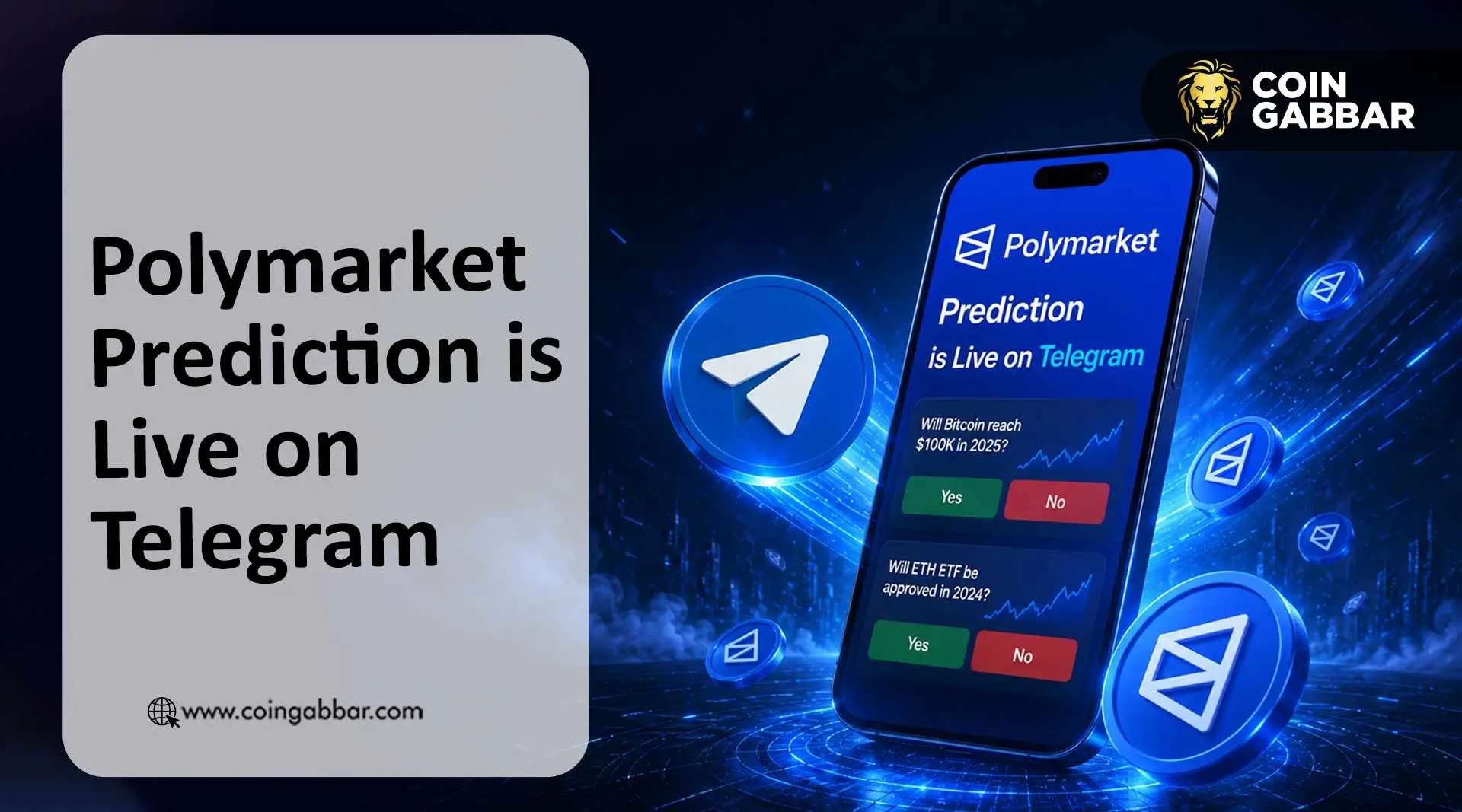 Polymarket on Telegram prediction market mini app