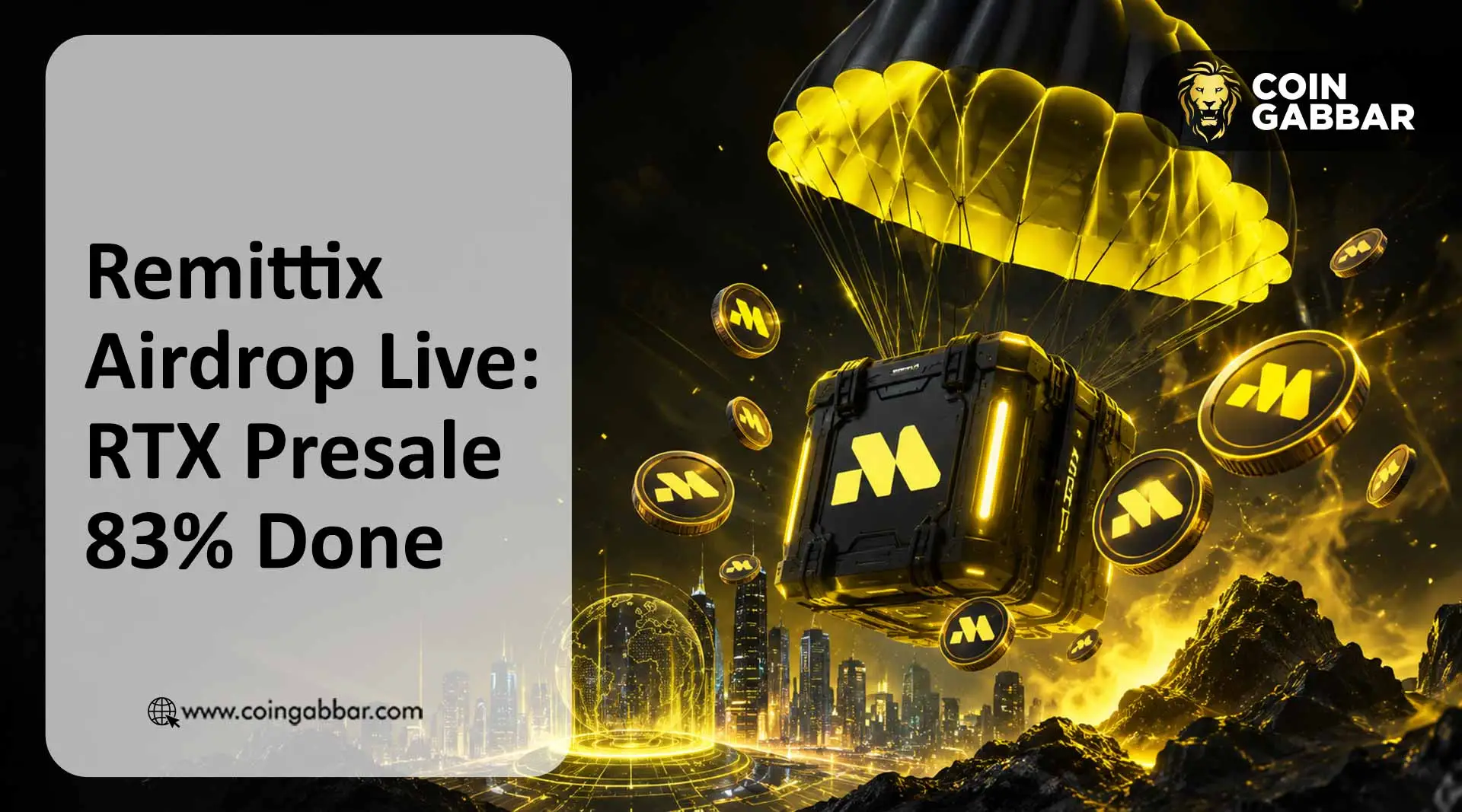Remittix Airdrop Live: RTX Presale 83% Done