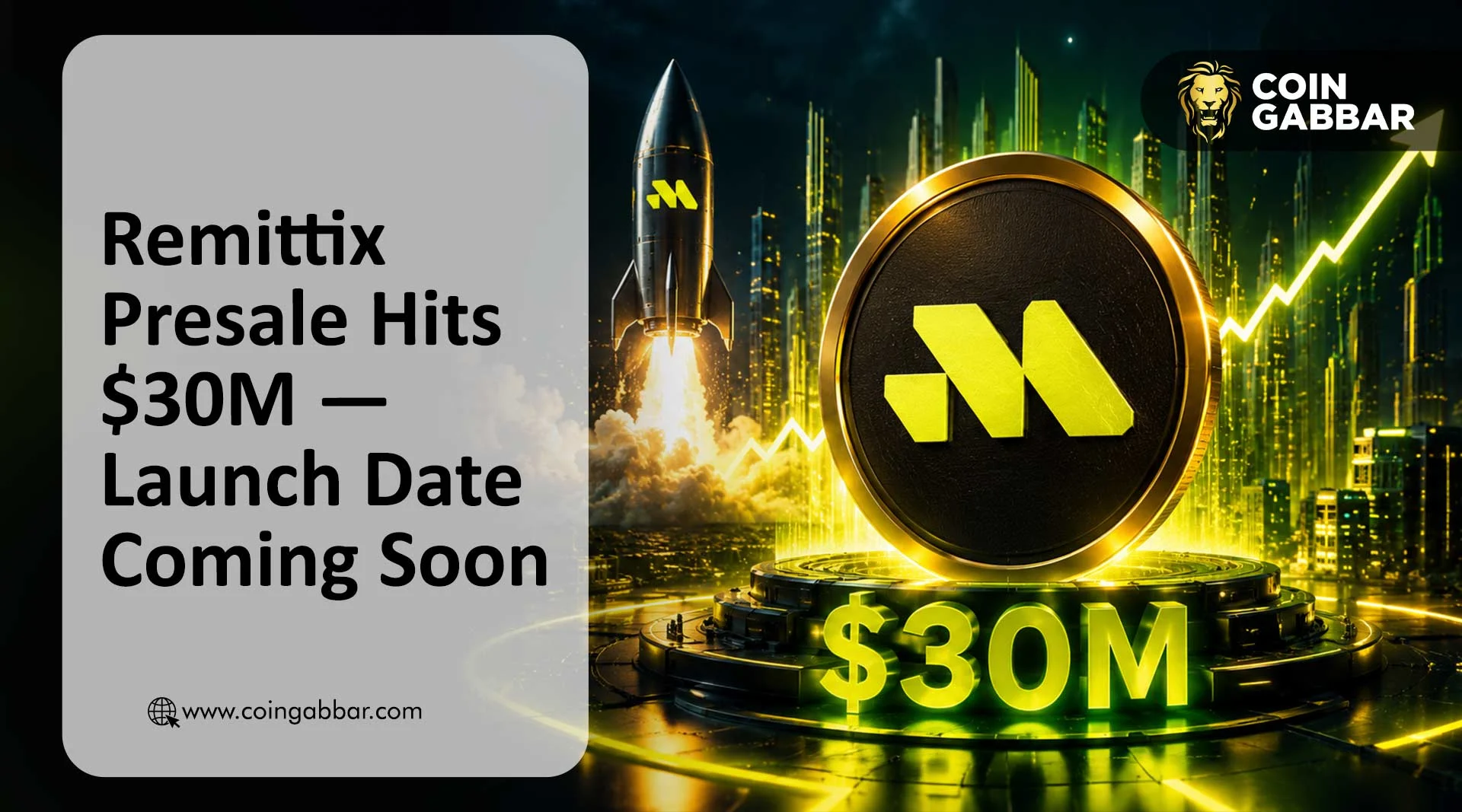 Remittix Presale Hits $30M — Launch Date Coming Soon