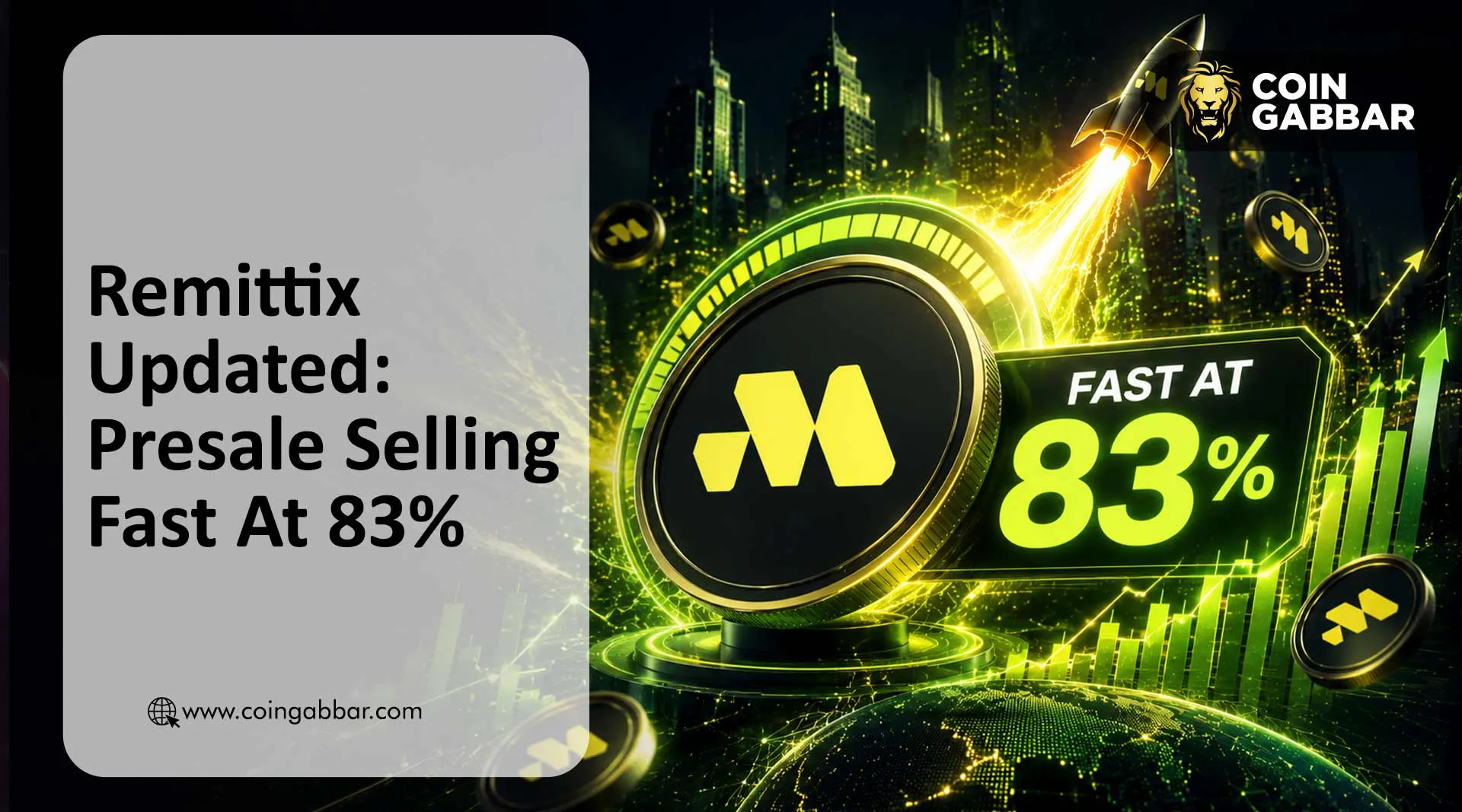 Remittix Website Updated: Presale Selling Fast At 83%
