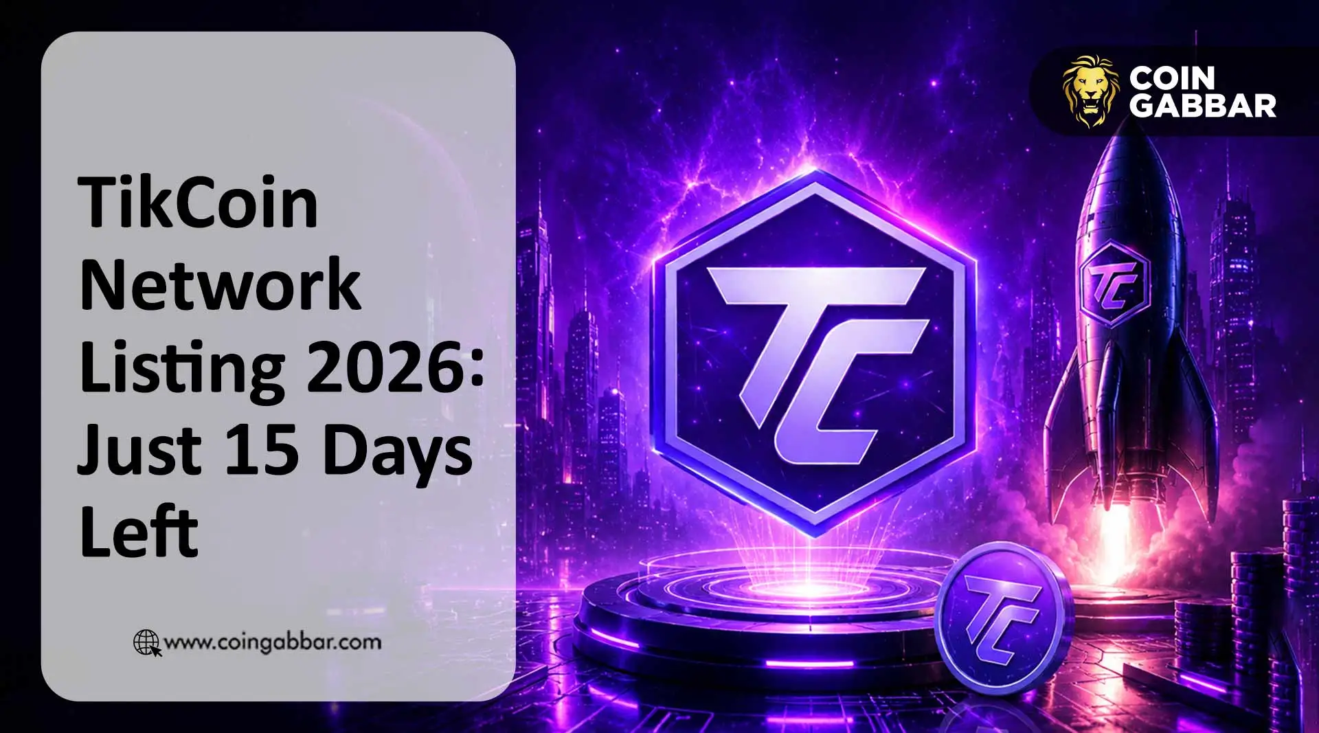 TikCoin Network Listing: Just 15 Days Left — Are You Ready?