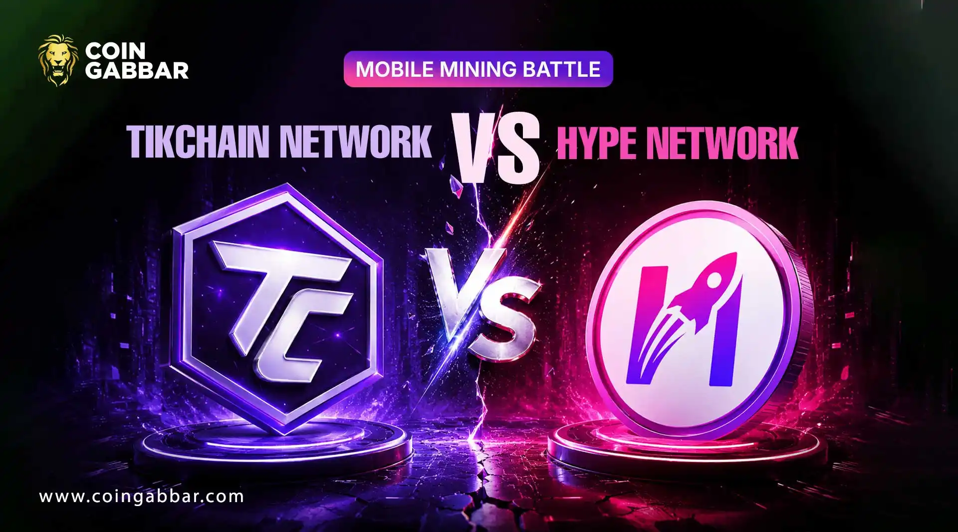 TikCoin vs Hype Network mobile mining ecosystem comparison chart 2026