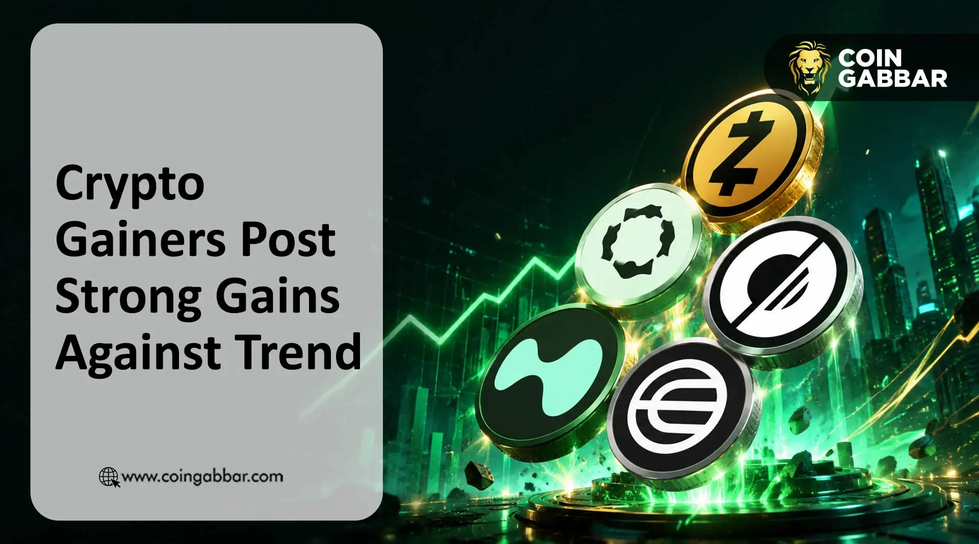 Crypto Gainers Post Strong Gains Against Trend