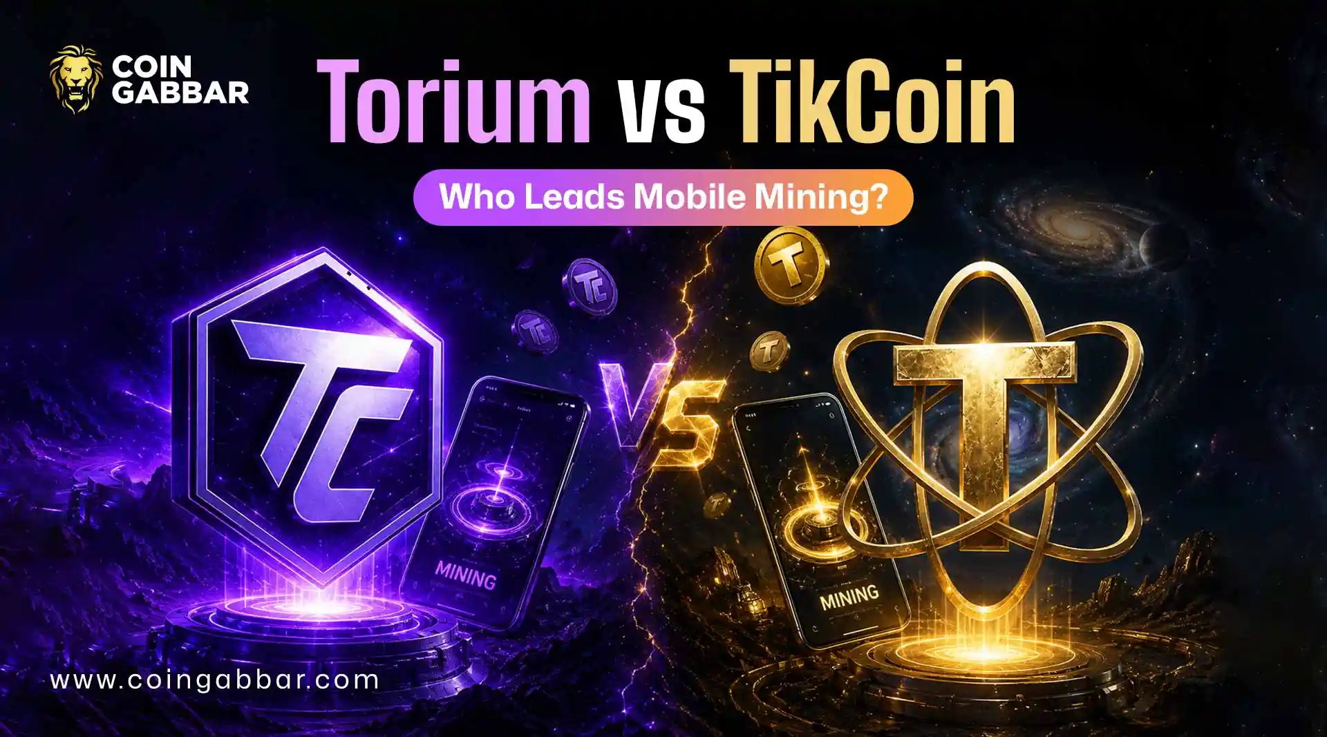 Torium vs TikCoin Network mobile mining comparison 2026