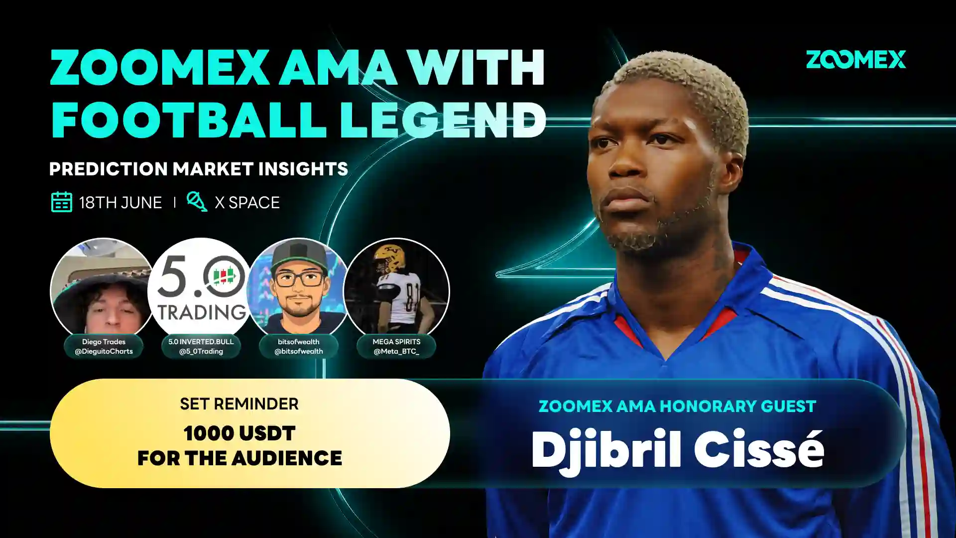 Zoomex X Space Recap With Djibril Cissé & the World Cup Trading Panel