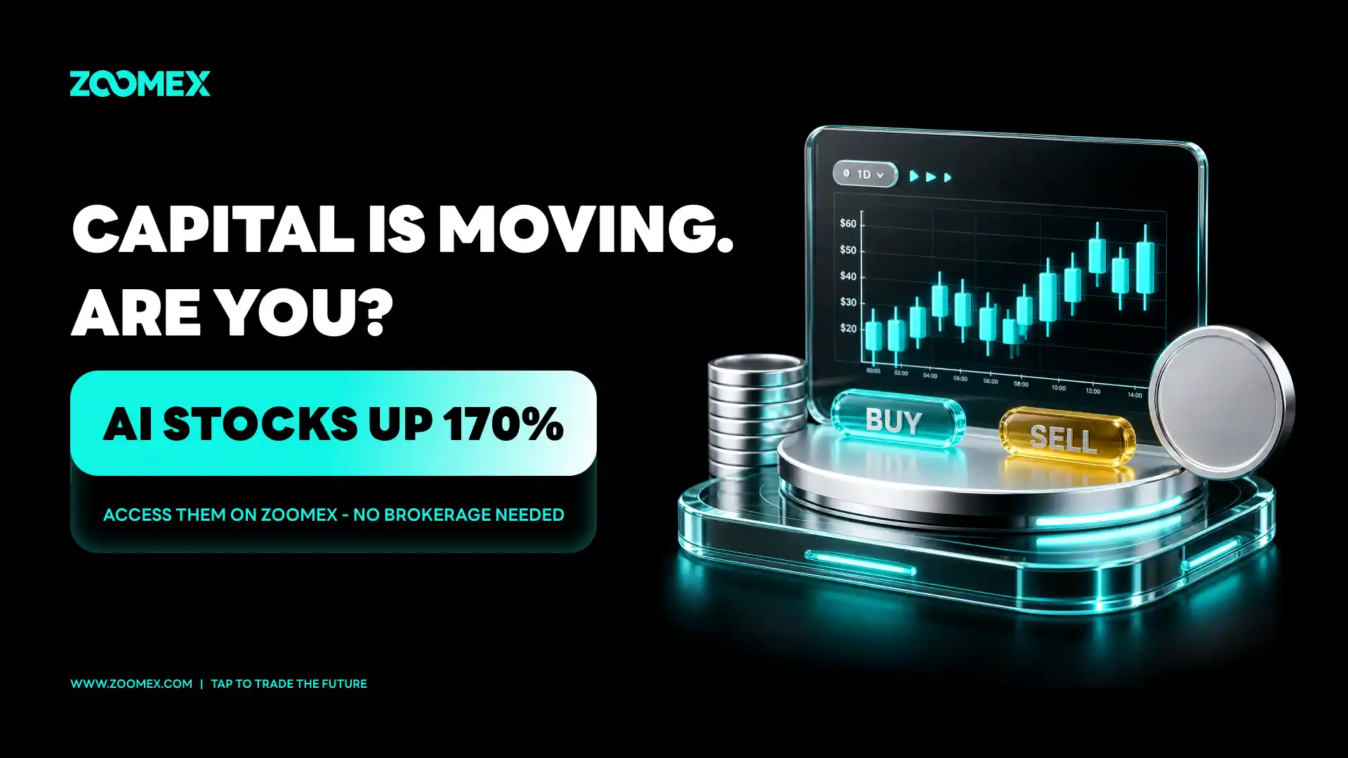 Zoomex Traders Gain Access to Both AI and Crypto as Capital Shifts
