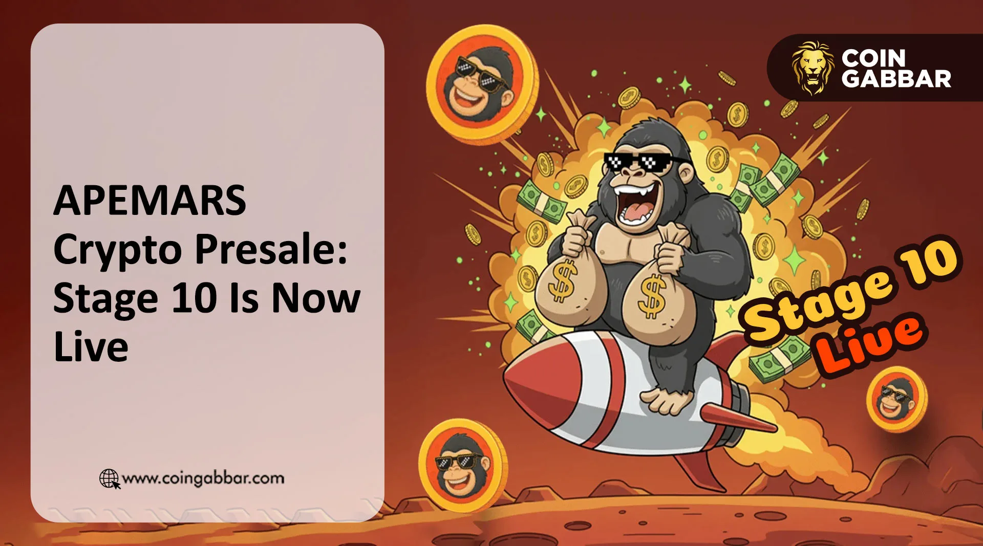 APEMARS crypto presale Stage 10 live and $271,964 raised.