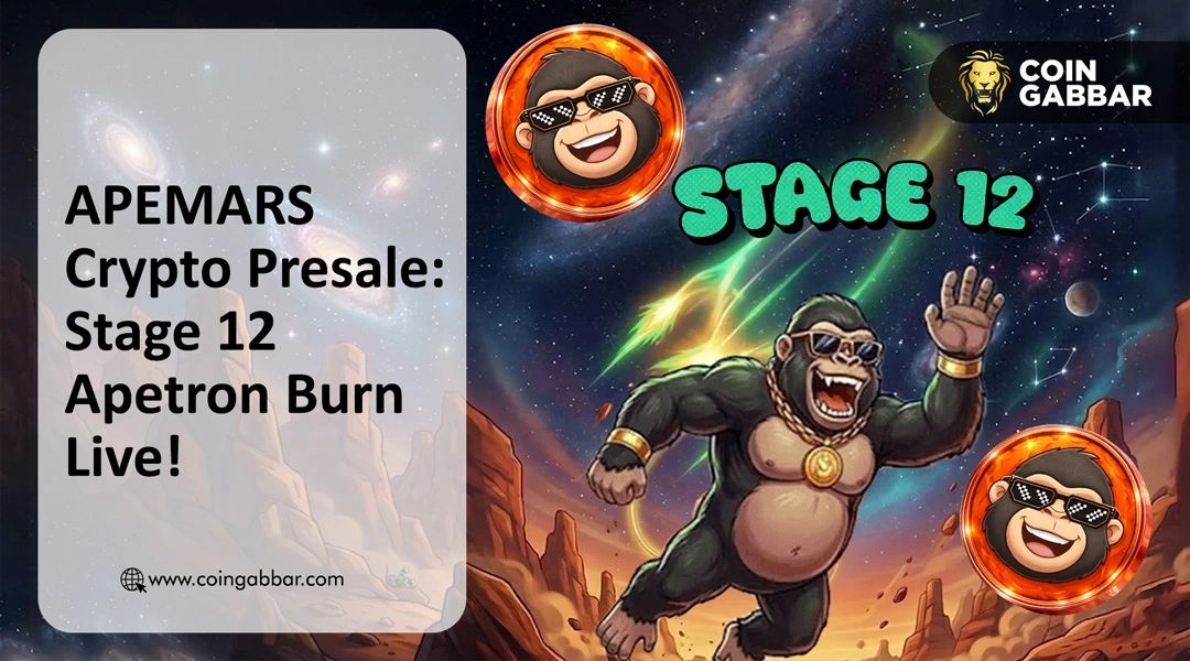 APEMARS Crypto Presale showing Stage 12 progress and 306k raised