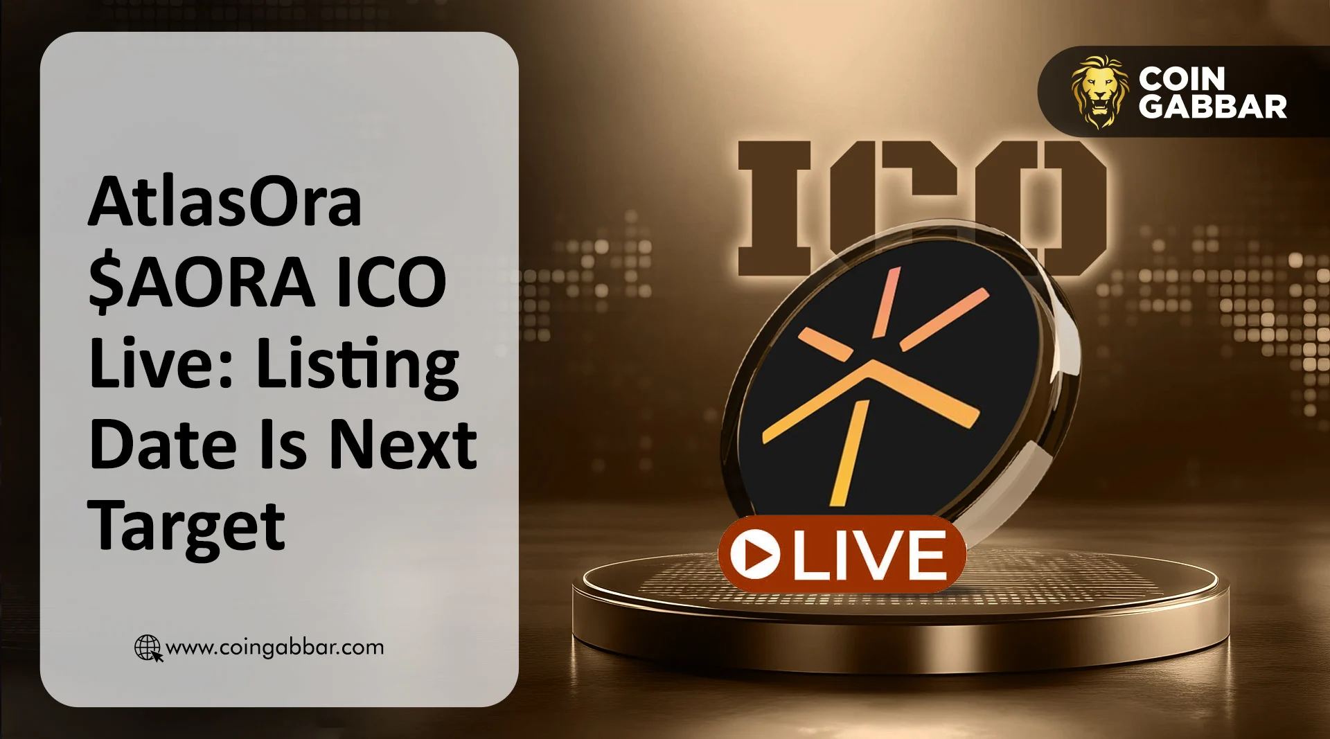 AtlasOra $AORA ICO Live: Listing Date Is Next Target