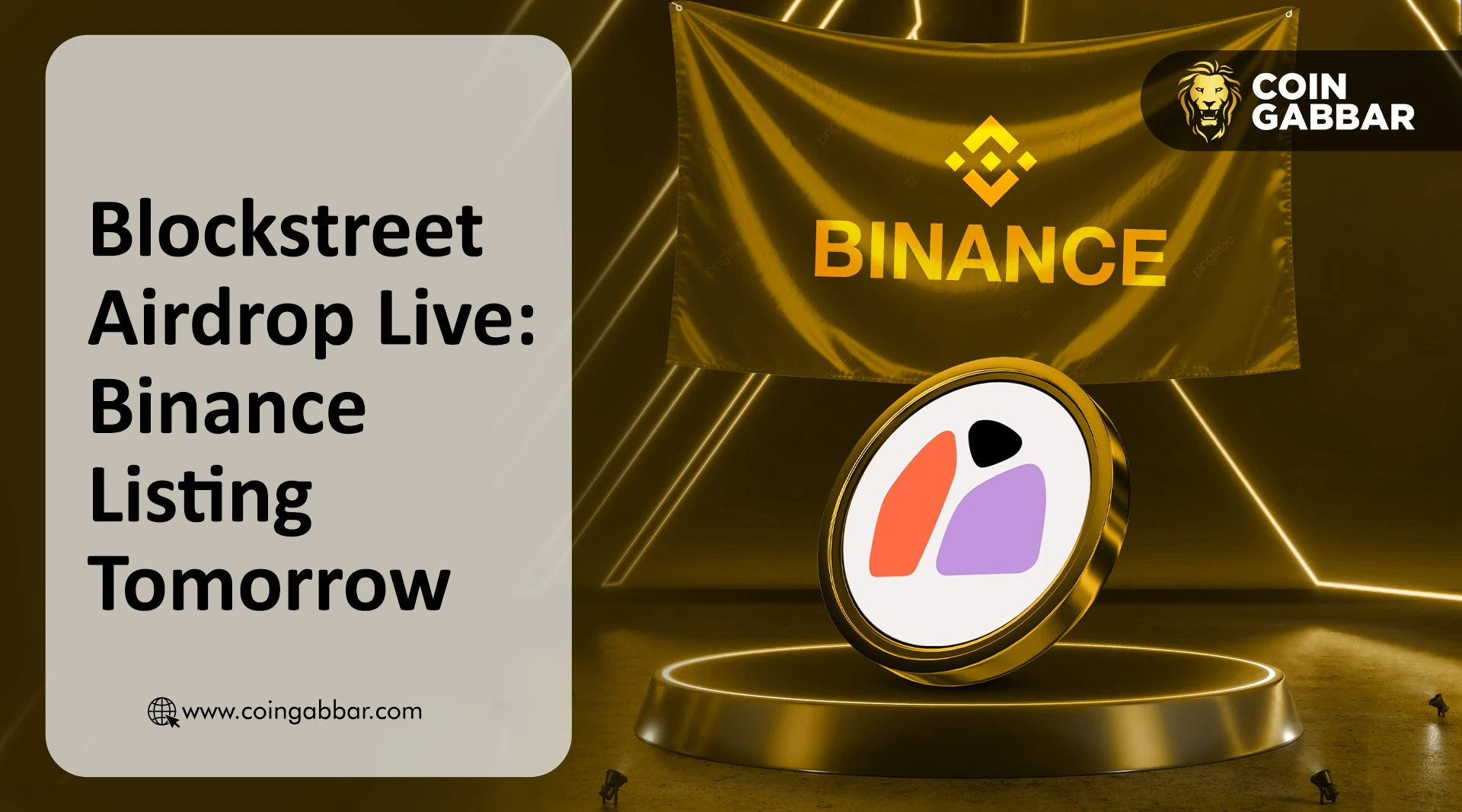 Blockstreet Airdrop Live: Binance Listing Tomorrow