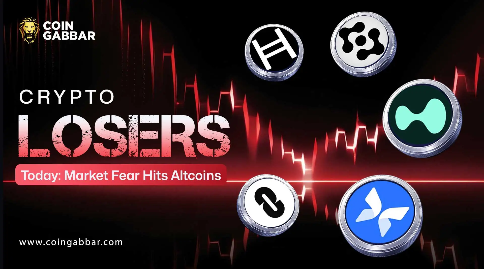 Crypto Losers Today: Market Fear Hits Altcoins