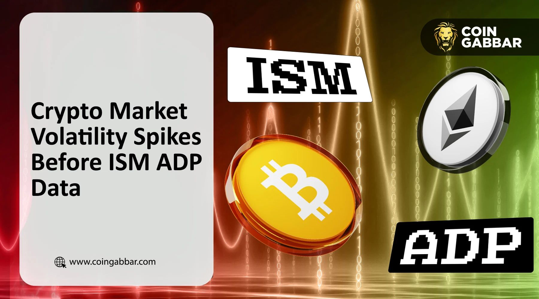 Crypto Market Volatility surges as traders watch ISM ADP Data and stock futures drop