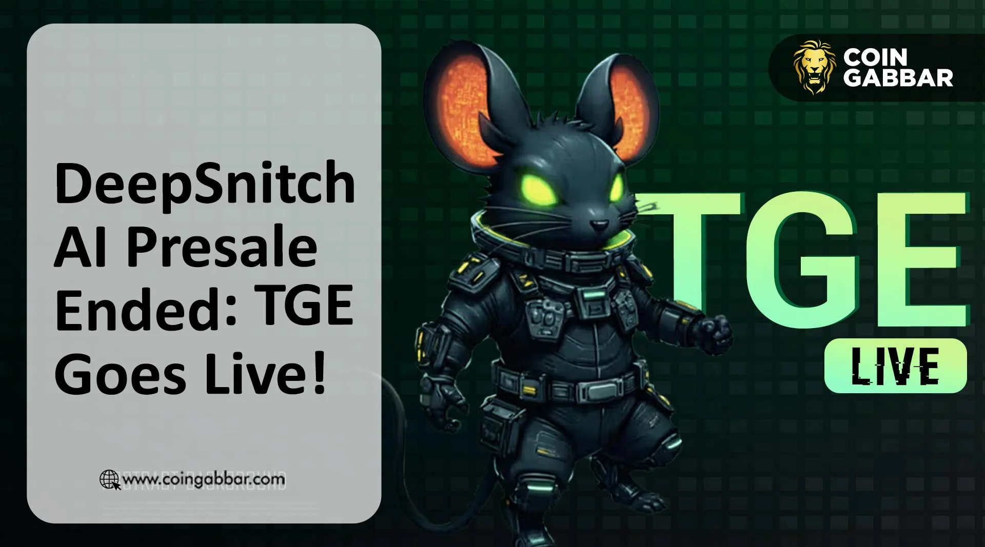 DeepSnitch AI Presale Ended: TGE Goes Live!