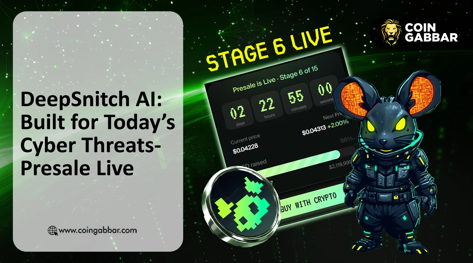 DeepSnitch AI Targets Cyber Threat: Presale in Phase-6