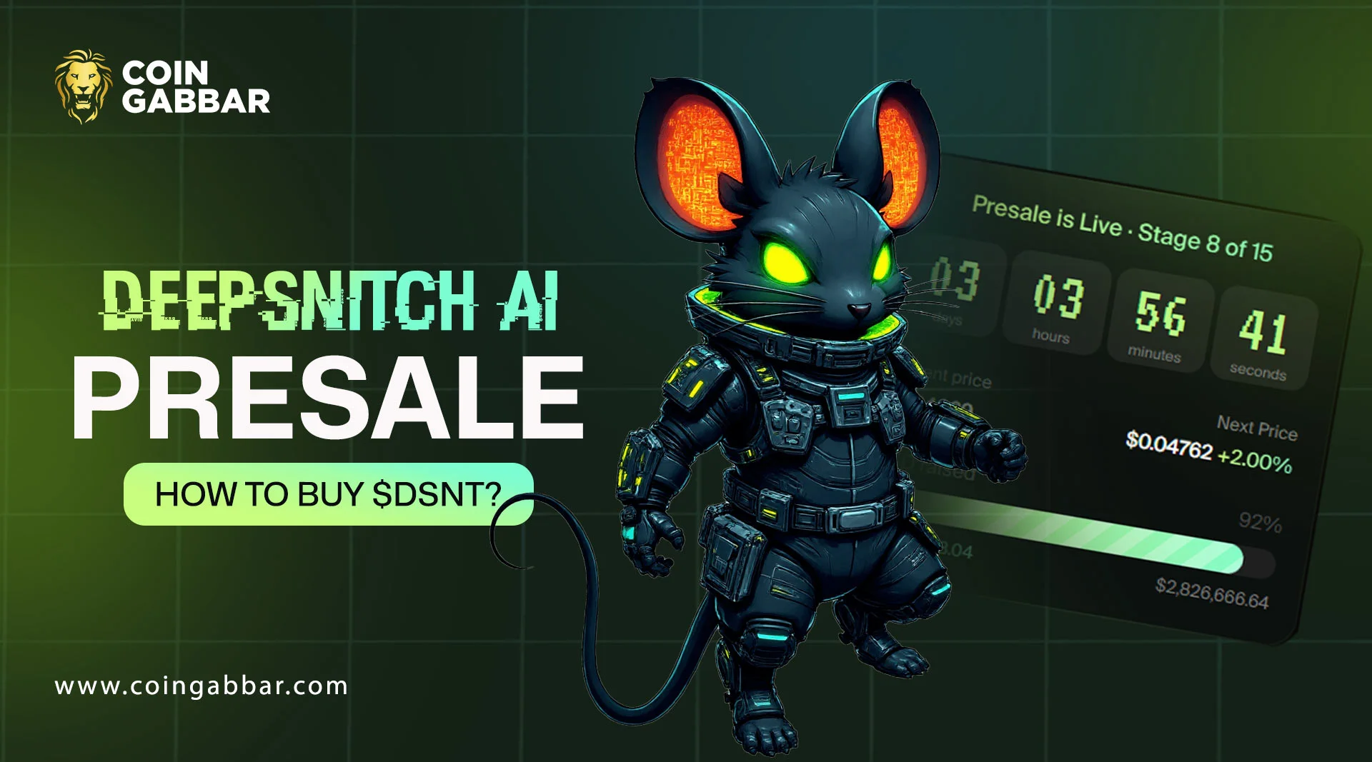 DeepSnitch AI Presale: How to Buy $DSNT?