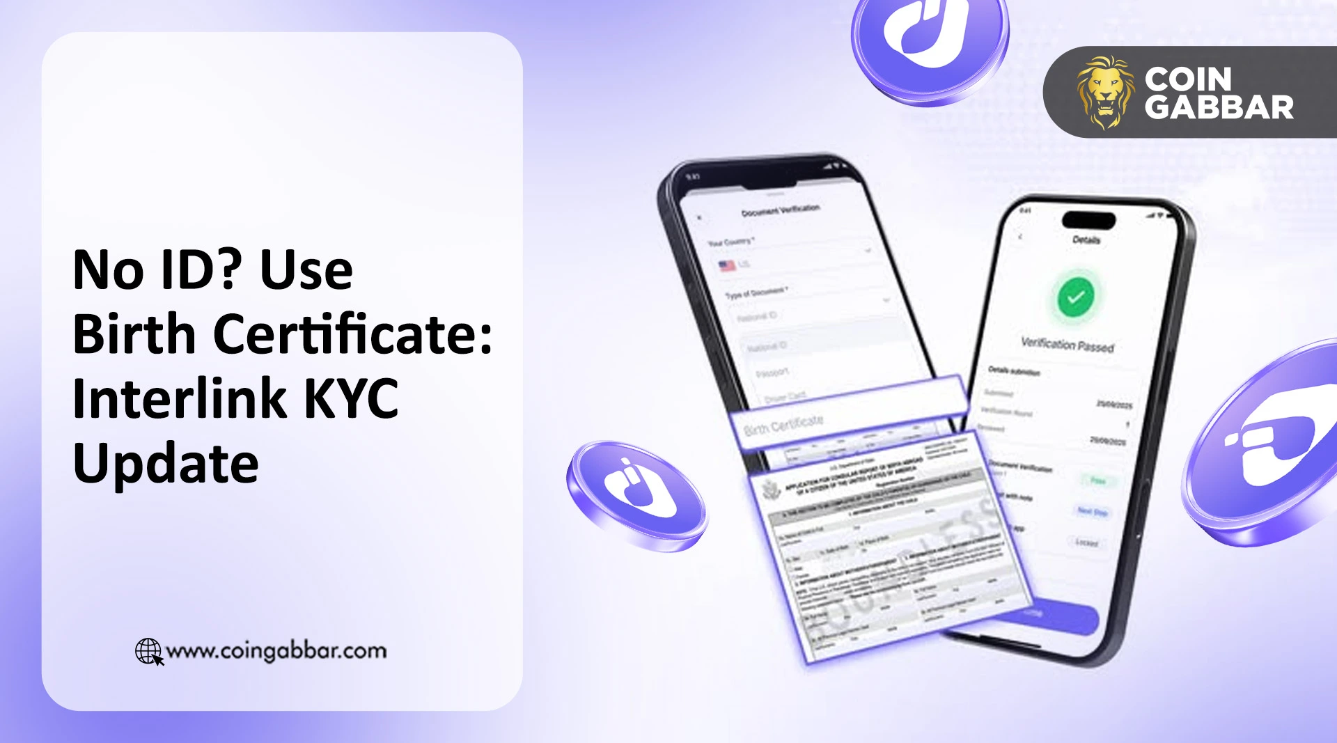 No ID? Use Birth Certificate: Interlink Network Airdrop KYC Update