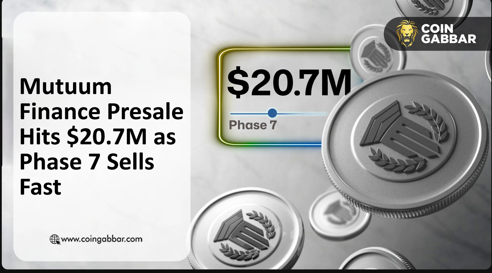 Mutuum Finance Presale, 20.7 million raised and phase 7 live.