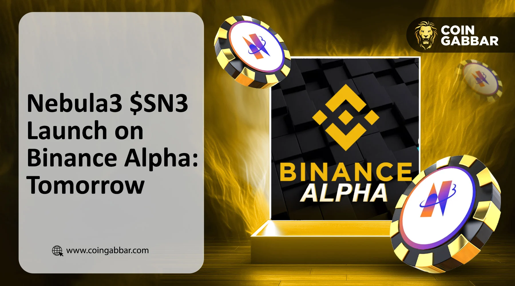 Nebula3 Airdrop listing (SN3) on Binance Alpha: Tomorrow