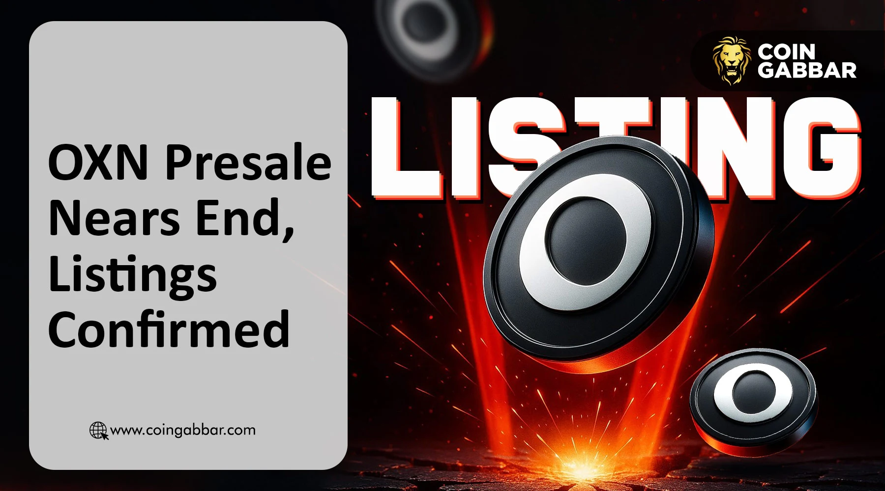 OXN Presale Nears End, Listings Confirmed