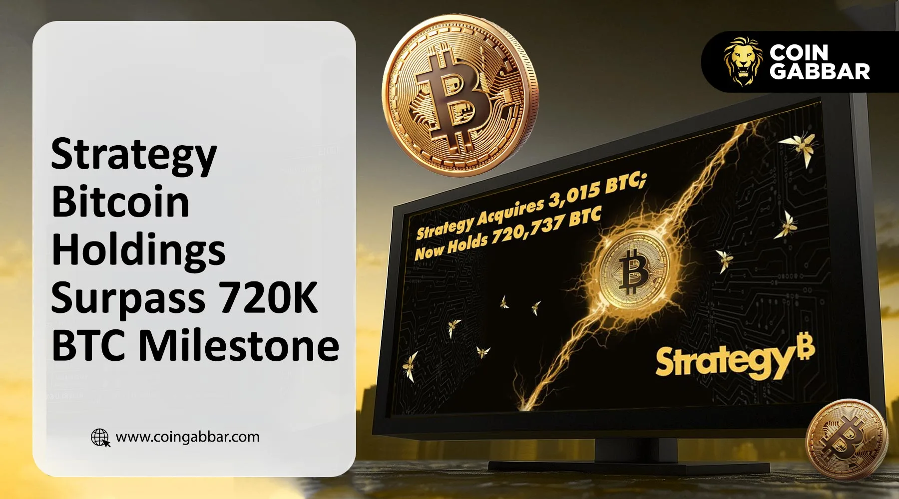 Strategy Bitcoin Holdings 720737 BTC total