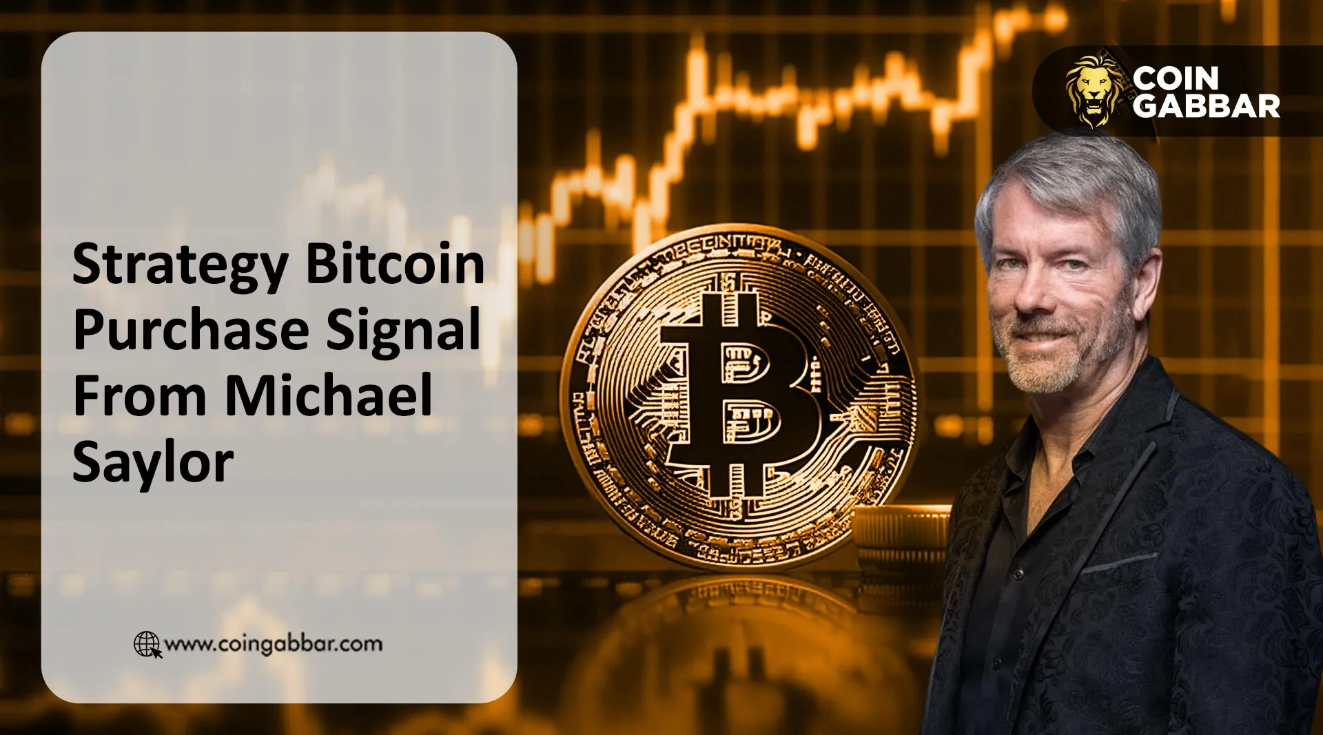 Michael Saylor orange dots chart showing Strategy Bitcoin purchase history