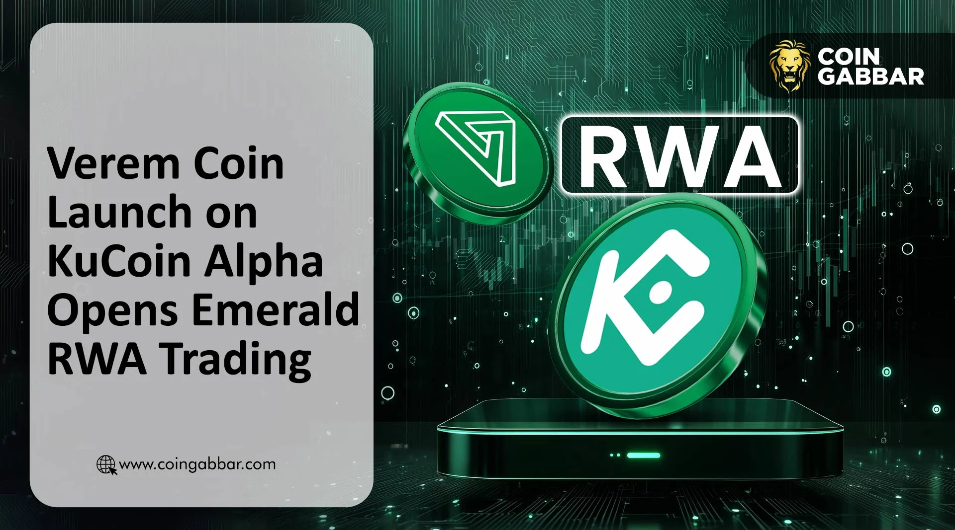 Verem Coin Launch on KuCoin Alpha Expands RWA Trading