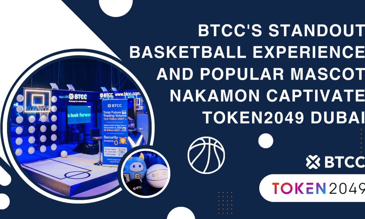 BTCC basketball booth with mascot Nakamon at TOKEN2049