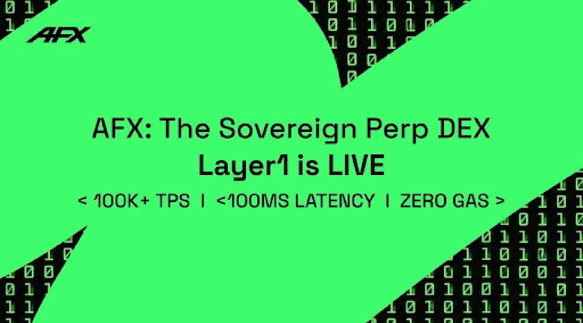 AFX Launches Sovereign Layer 1