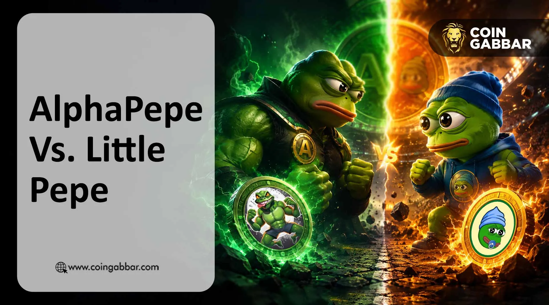 AlphaPepe Presale vs Little Pepe presale listing comparison chart