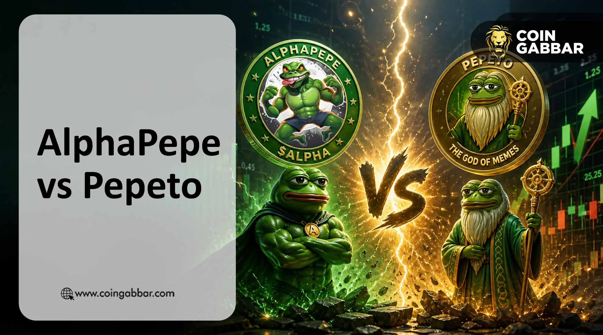 AlphaPepe vs Pepeto comparison showing presale data May 2026