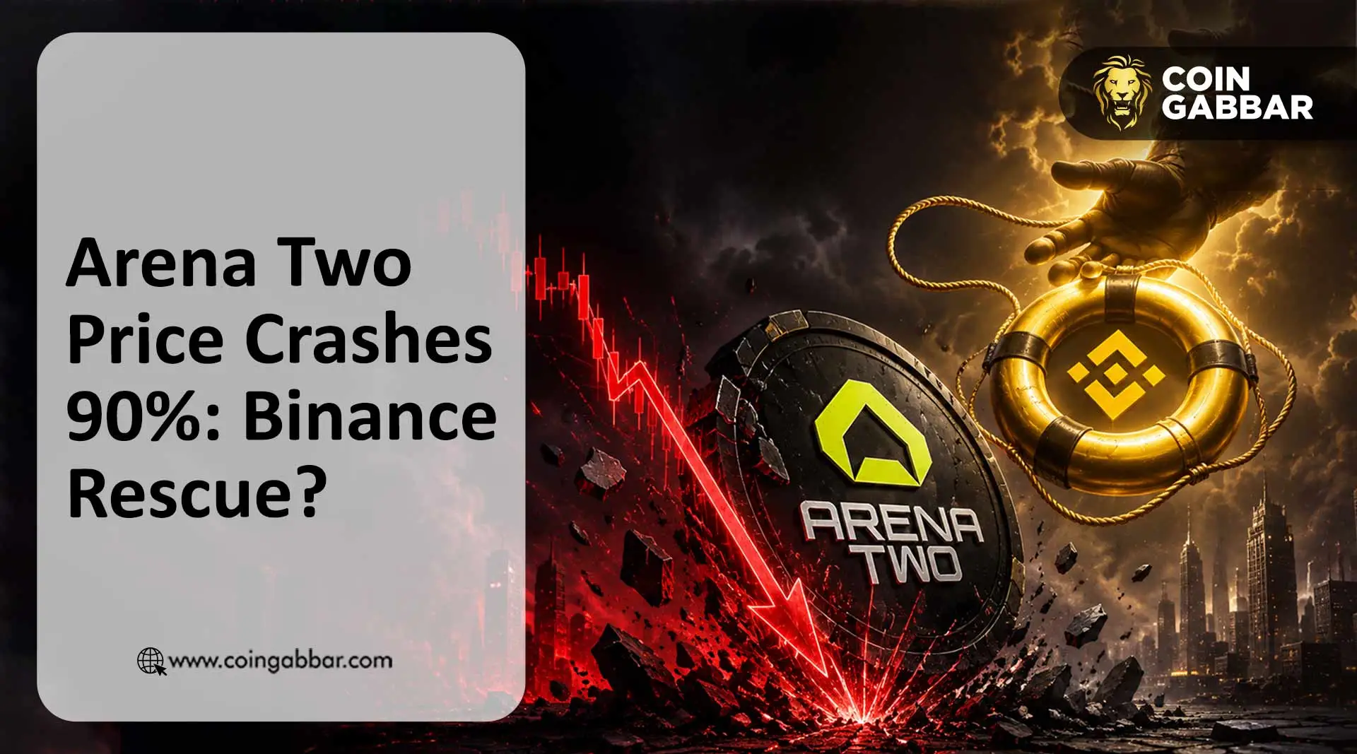 Arena Two token price crash after ATWO listing