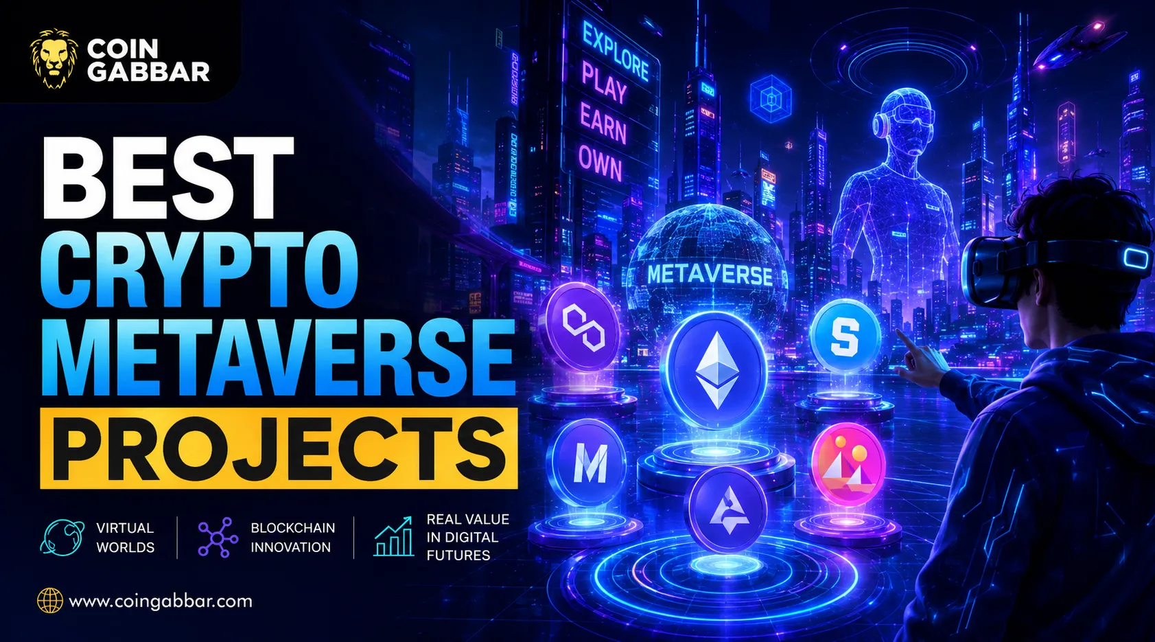 Best crypto metaverse projects ranked by technology and token model