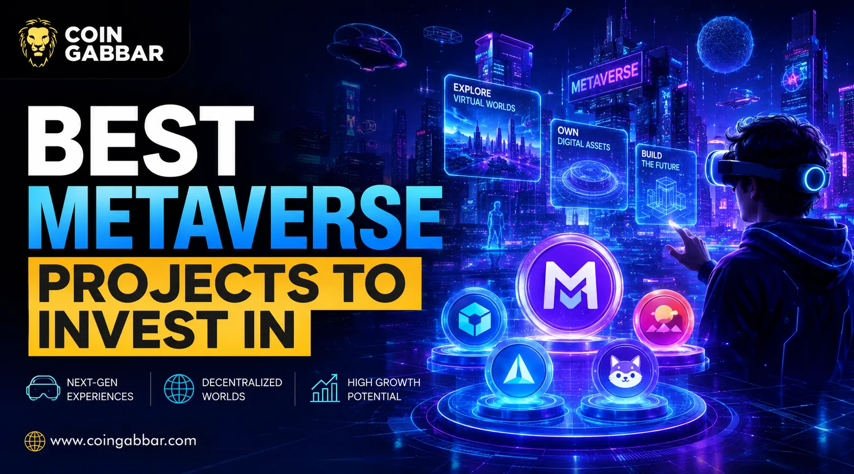 Best metaverse projects to invest in 2026 with tokens and virtual land